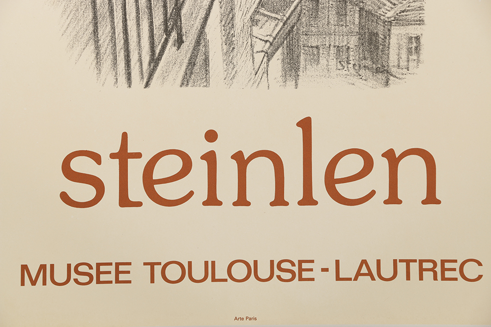 Vintage French Exhibition Poster for Charles Loupot and Théophile Steinlen