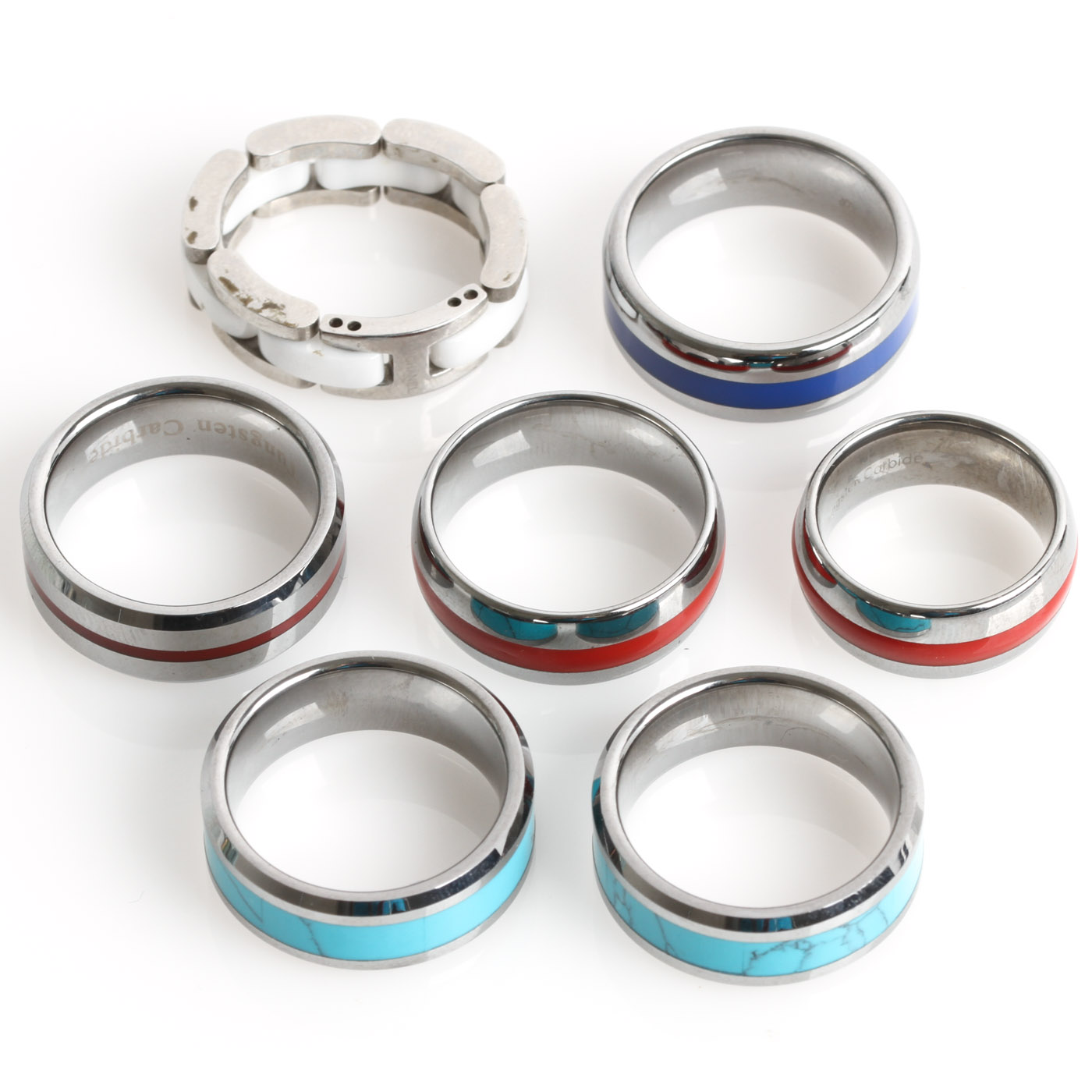 Collection of Tungsten Steel Bands