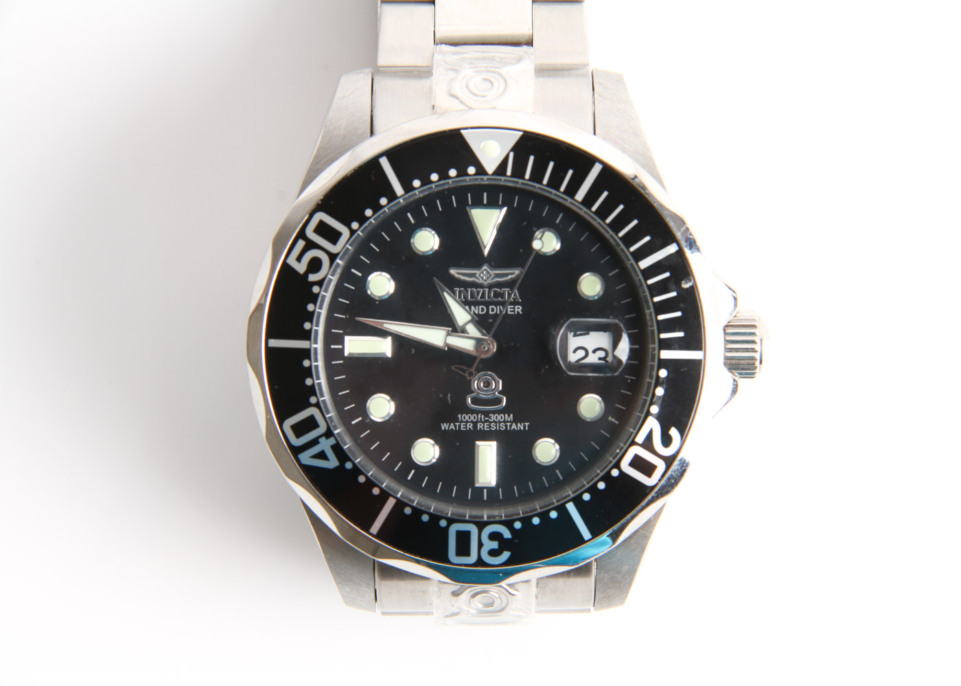 Pair of Invicta Stainless Steel Grand Diver Watches