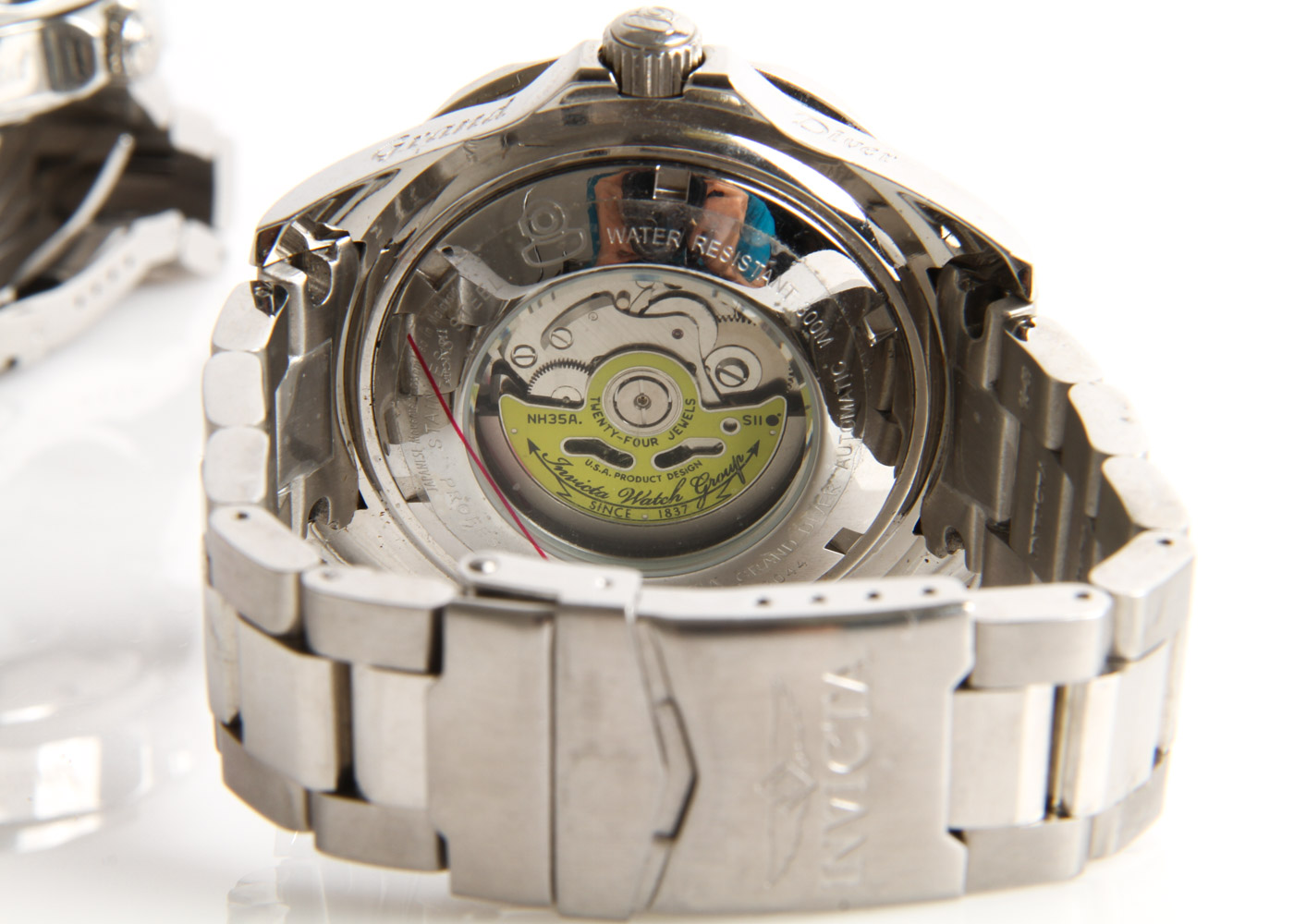 Pair of Invicta Stainless Steel Grand Diver Watches