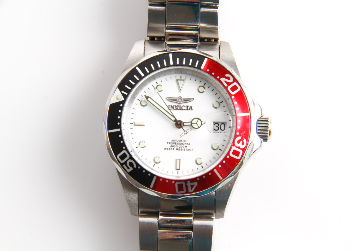 Pair of Invicta Stainless Steel Diver Watches