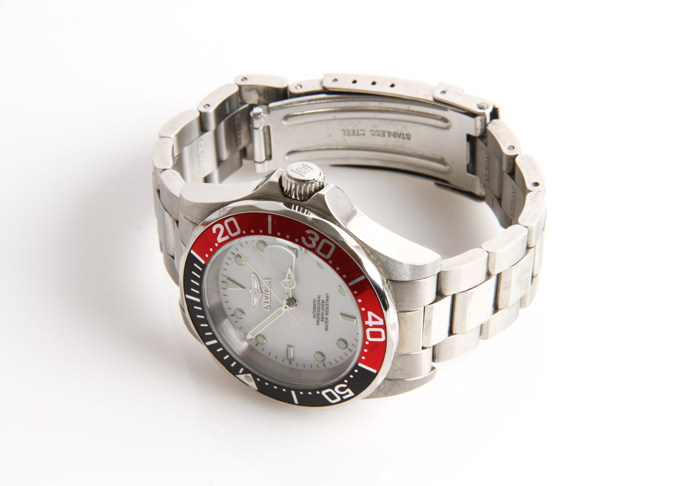 Pair of Invicta Stainless Steel Diver Watches