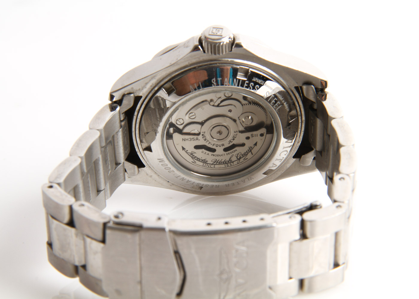 Pair of Invicta Stainless Steel Diver Watches