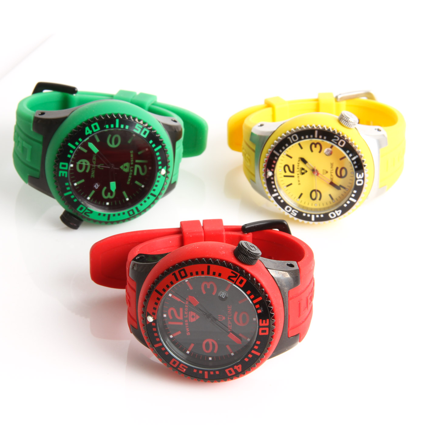 Collection of Three Swiss Legend Neptune Watches