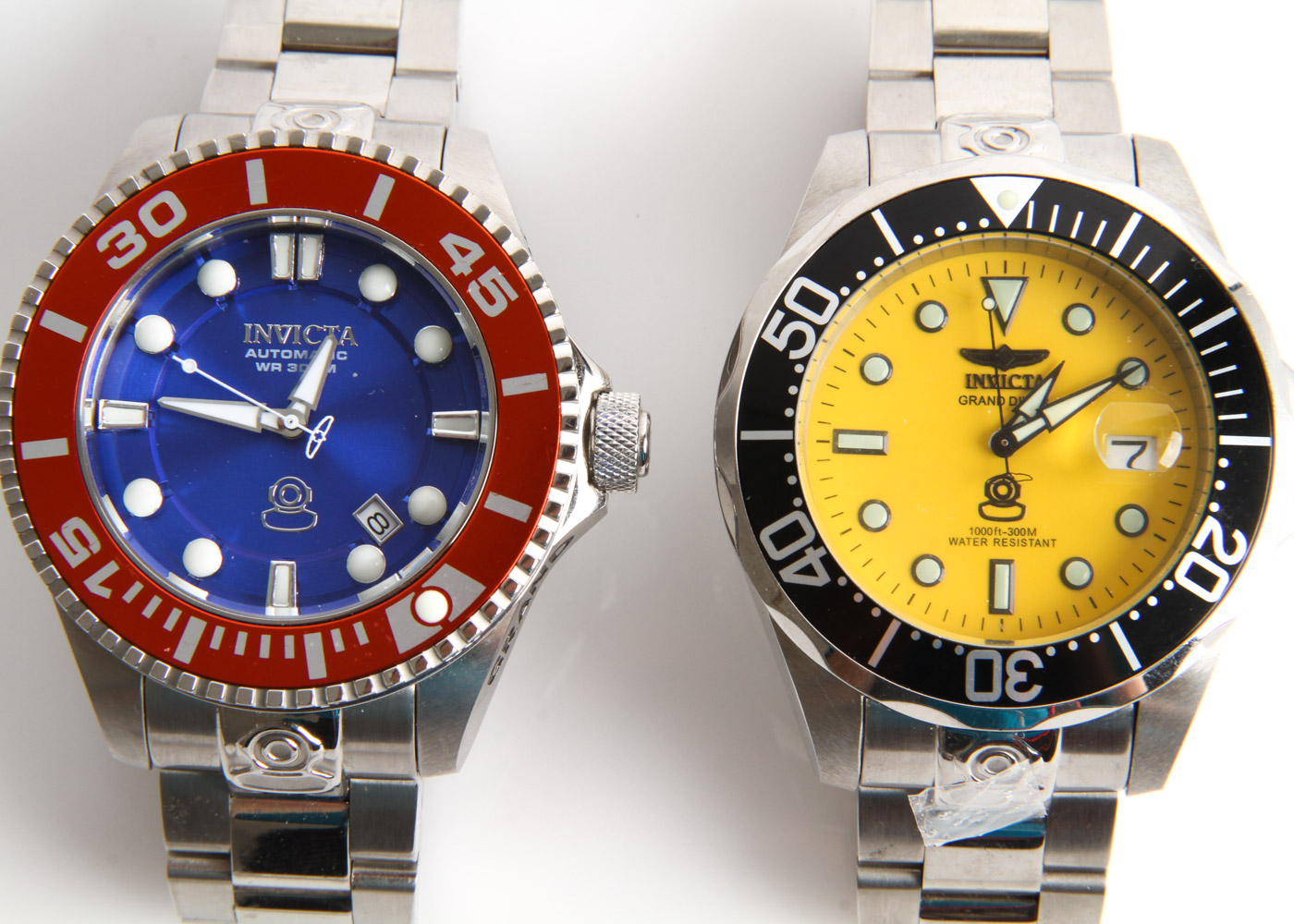 Pair of Invicta Grand Diver Watches