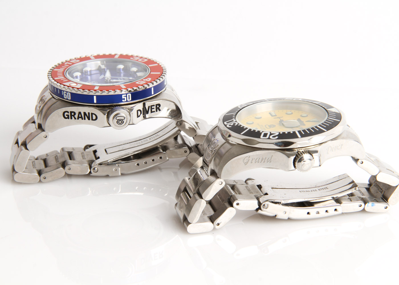Pair of Invicta Grand Diver Watches