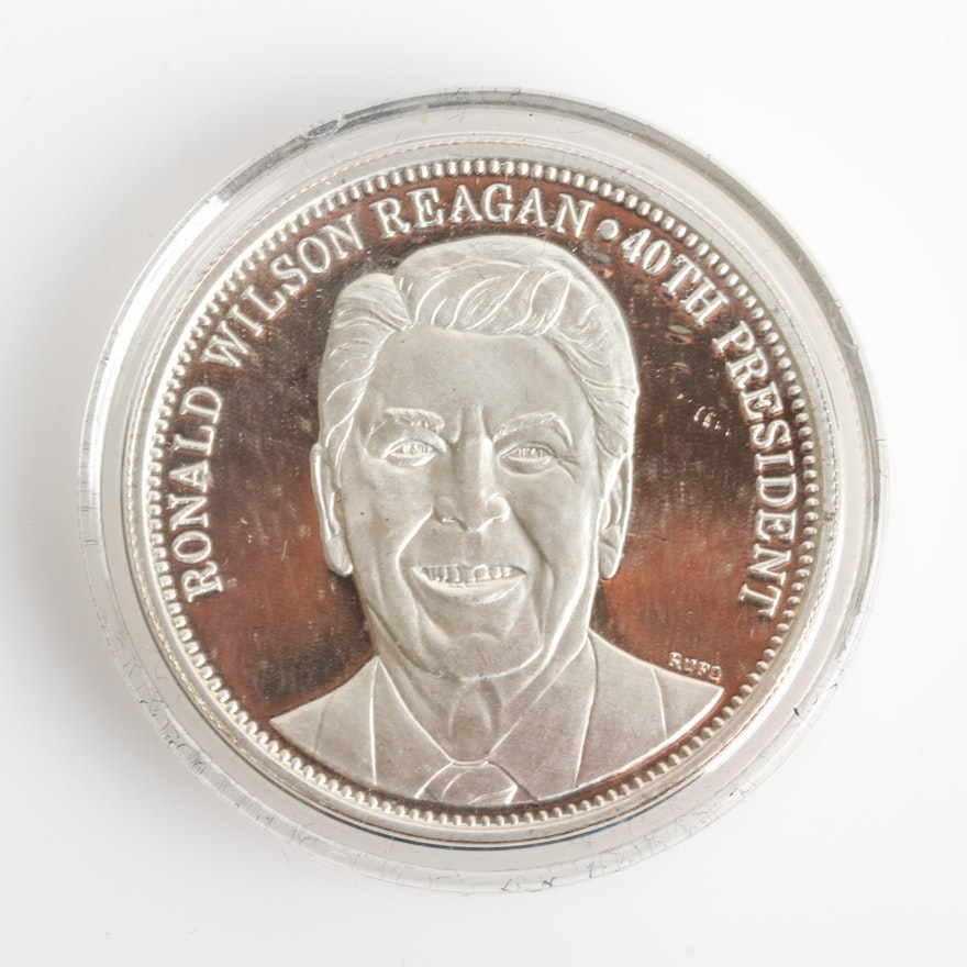 Ronald Reagan Limited Edition Fine Silver Commemorative Medal