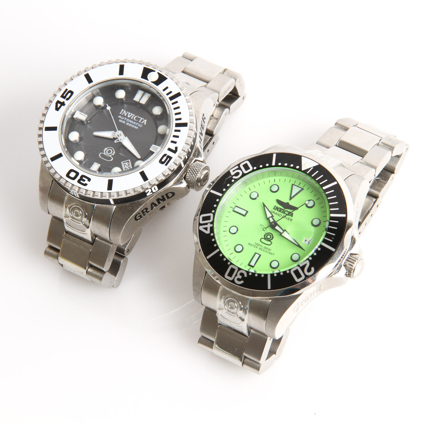 Pair of Invicta Grand Diver Watches