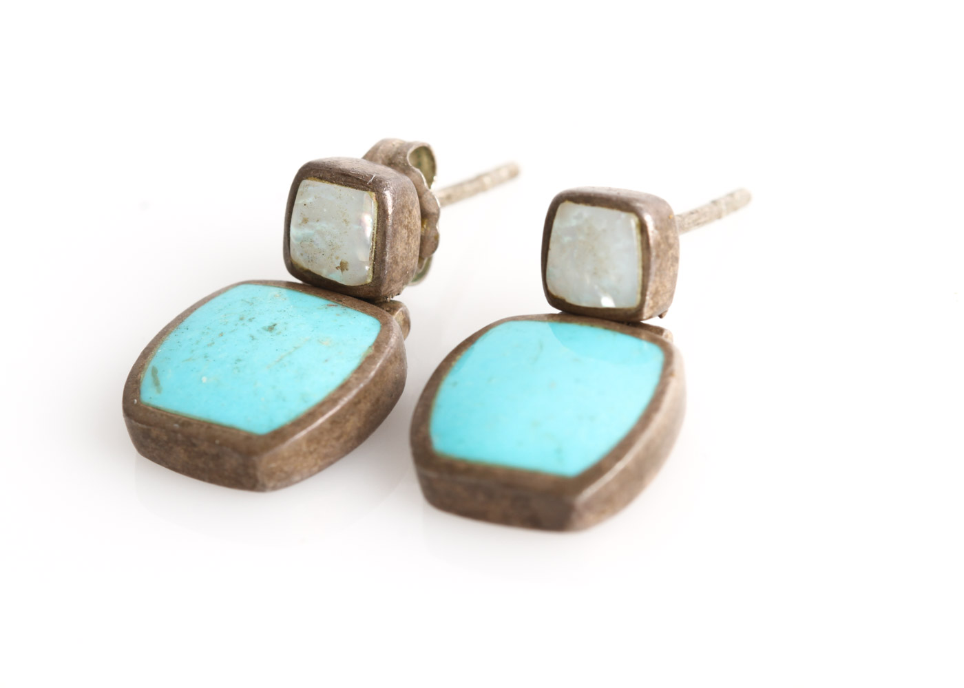 Collection of Southwest Style Sterling Jewelry with Turquoise and Coral