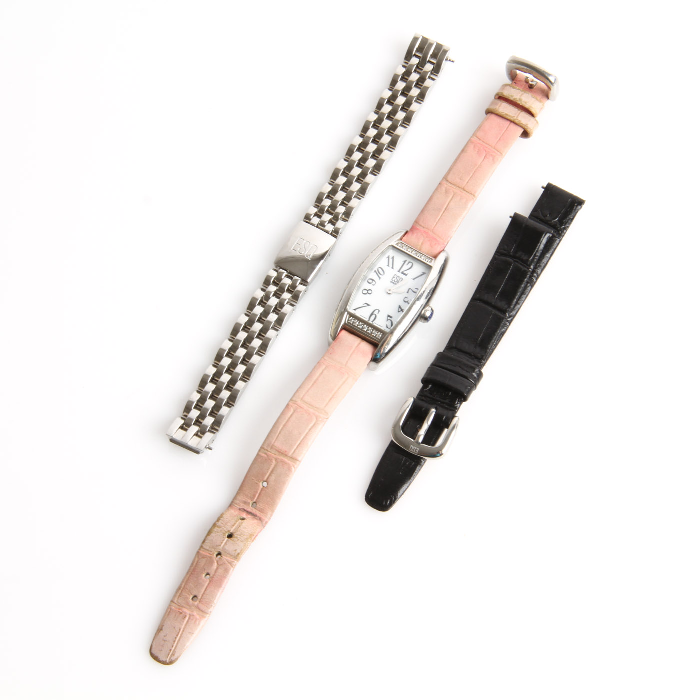 ESQ Stainless Steel Watch with Interchangeable Straps