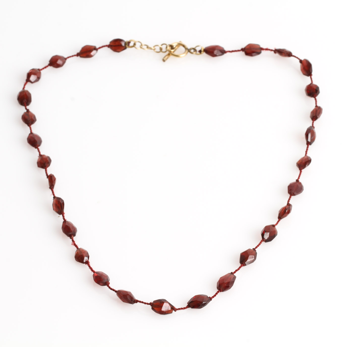 Garnet Beaded Necklace