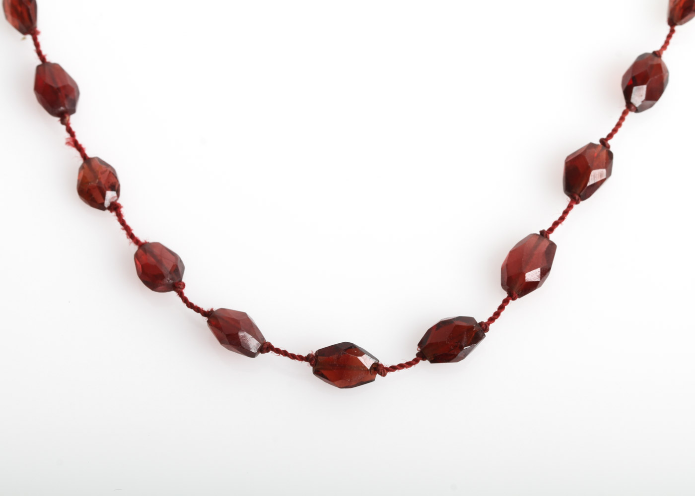 Garnet Beaded Necklace