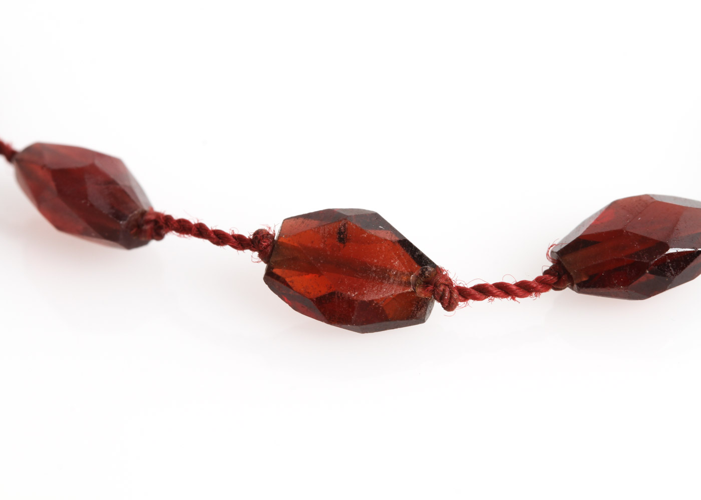 Garnet Beaded Necklace