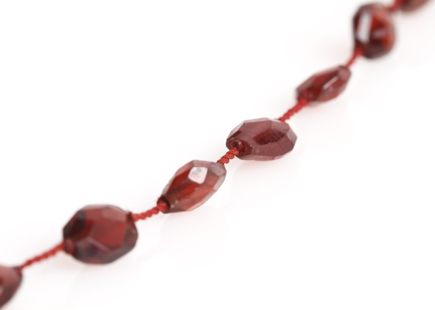 Garnet Beaded Necklace