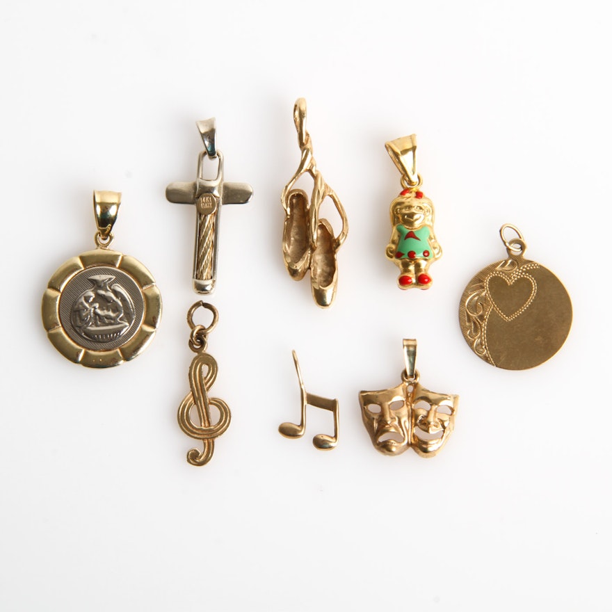 Assortment of 14K Gold Charms