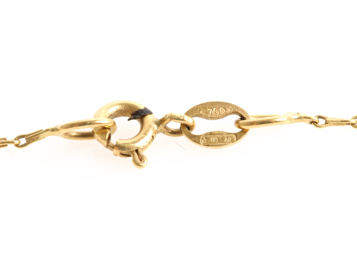 18K Yellow Gold and Coral Pendant Necklace