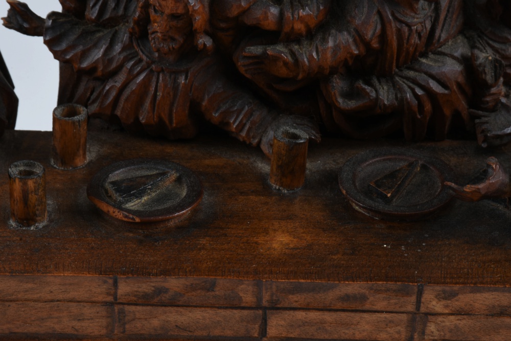 Hand Carved Wood Sculpture After Da Vinci of The Last Supper