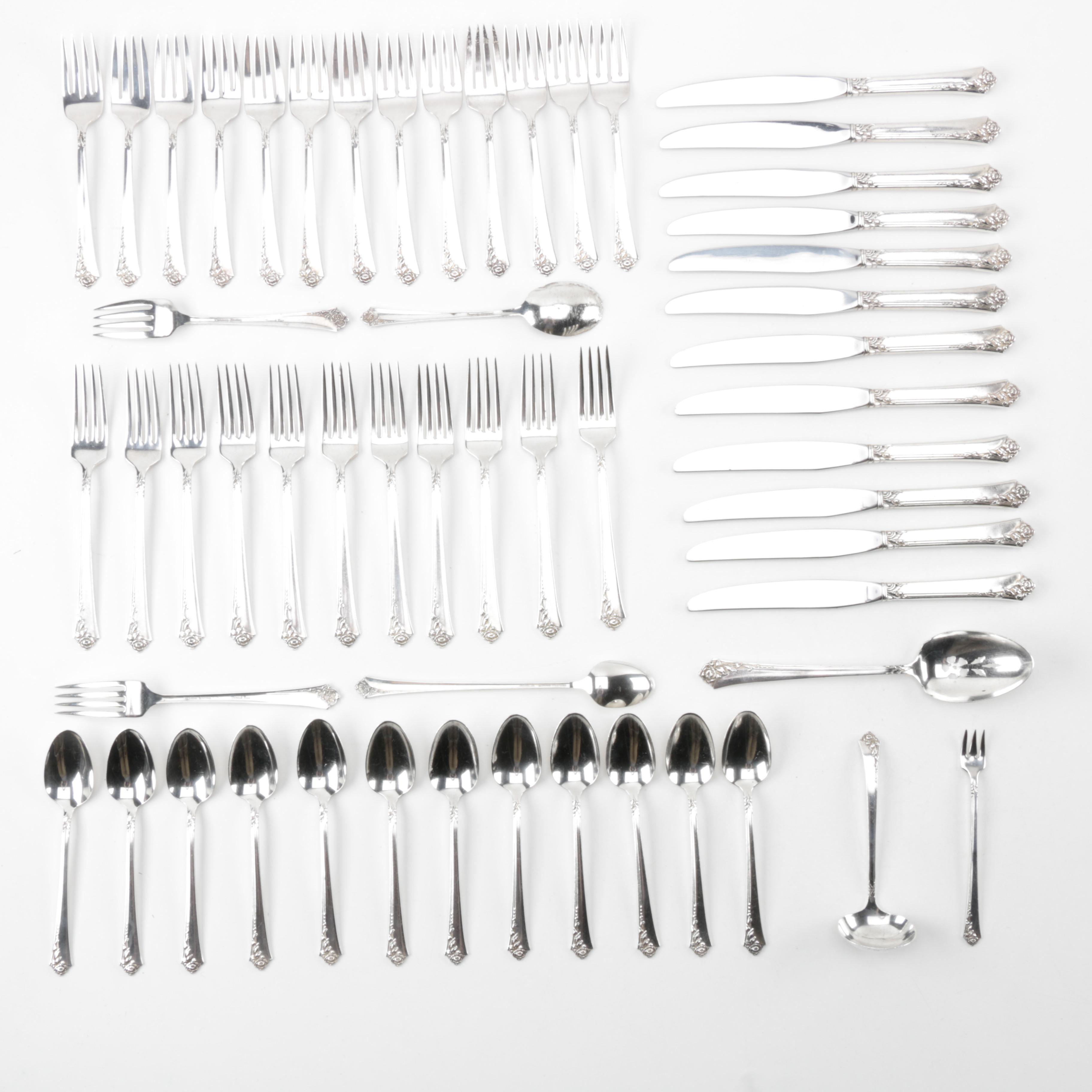 Oneida Heirloom "Damask Rose" Sterling Silver Flatware Collection