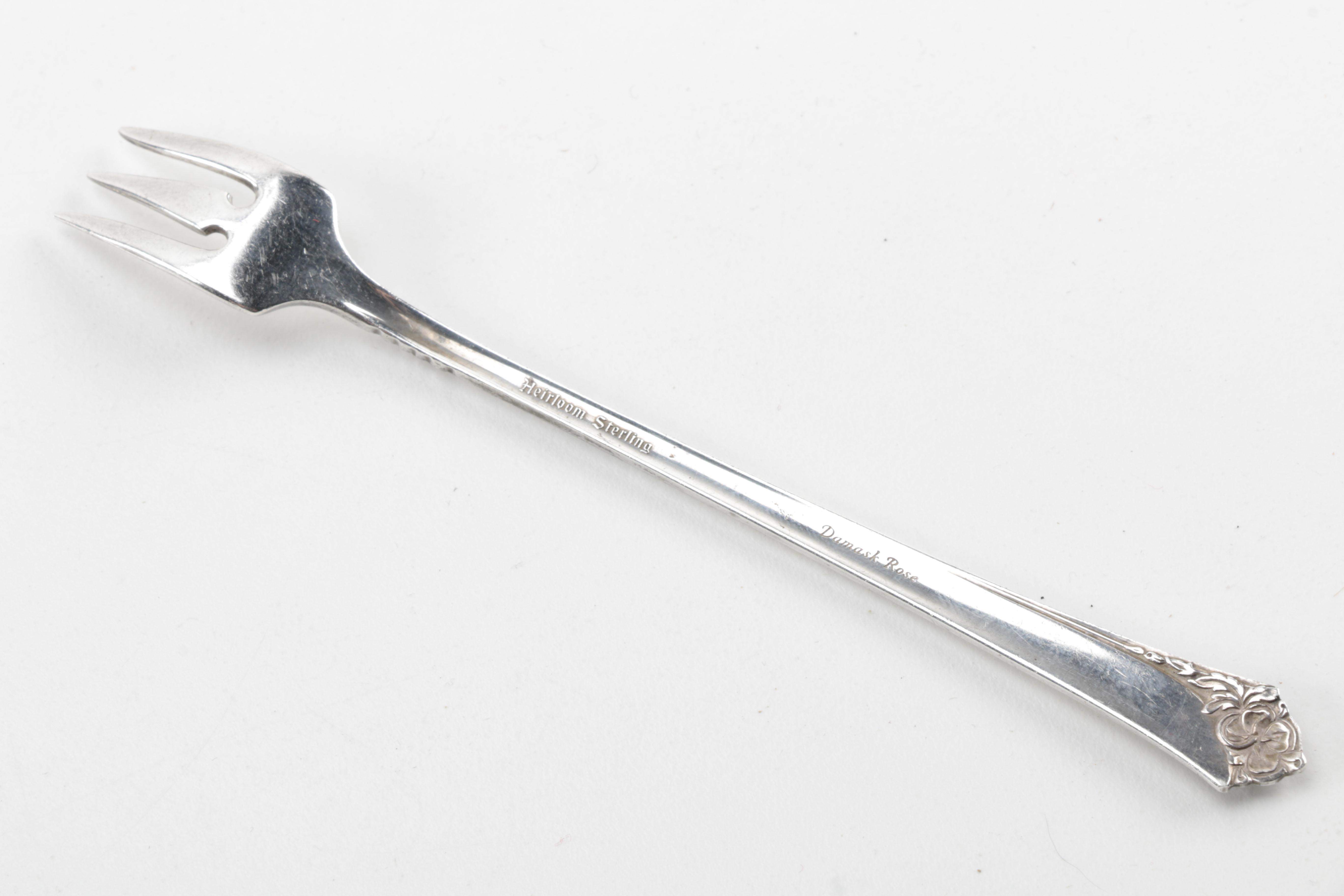 Oneida Heirloom "Damask Rose" Sterling Silver Flatware Collection