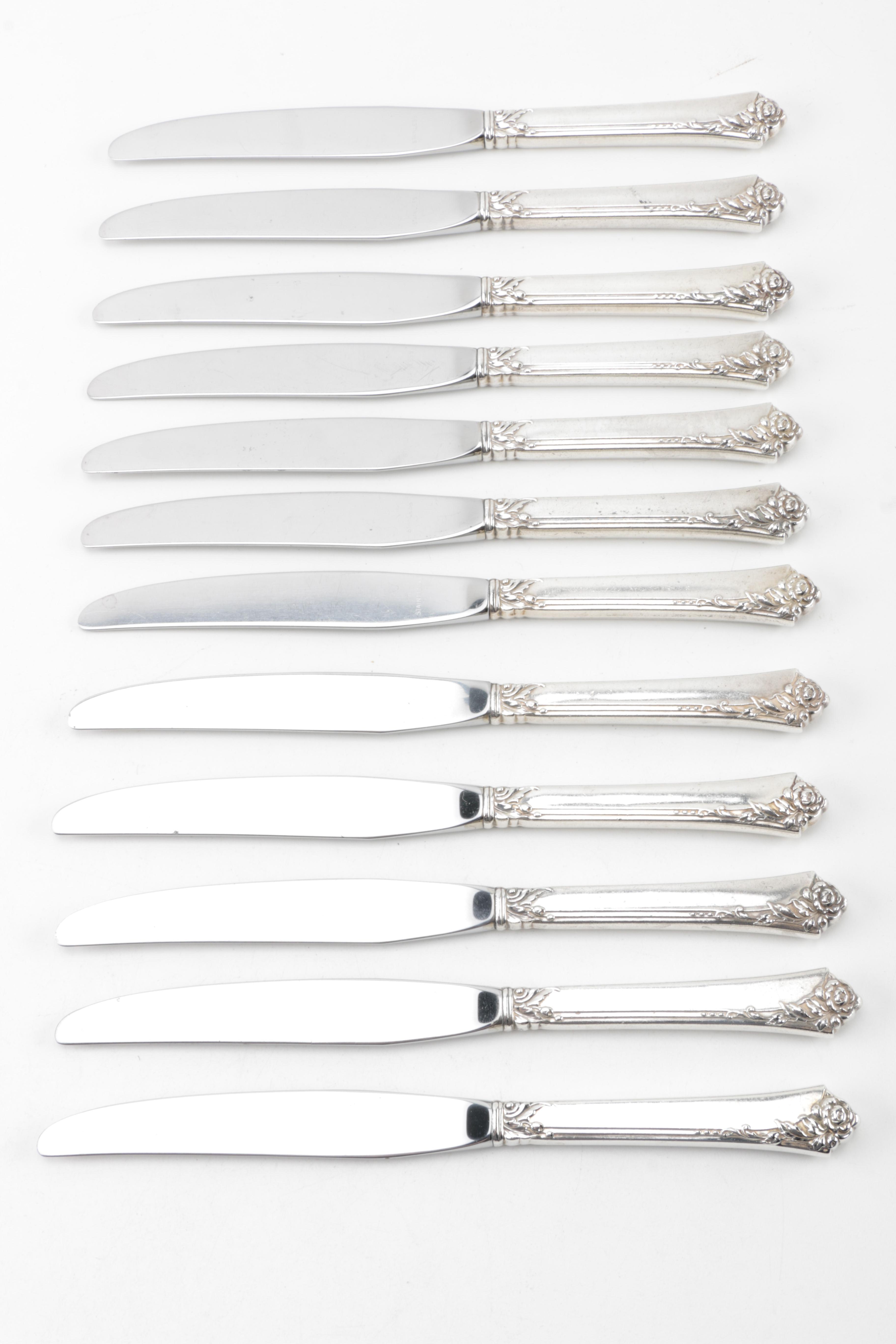 Oneida Heirloom "Damask Rose" Sterling Silver Flatware Collection