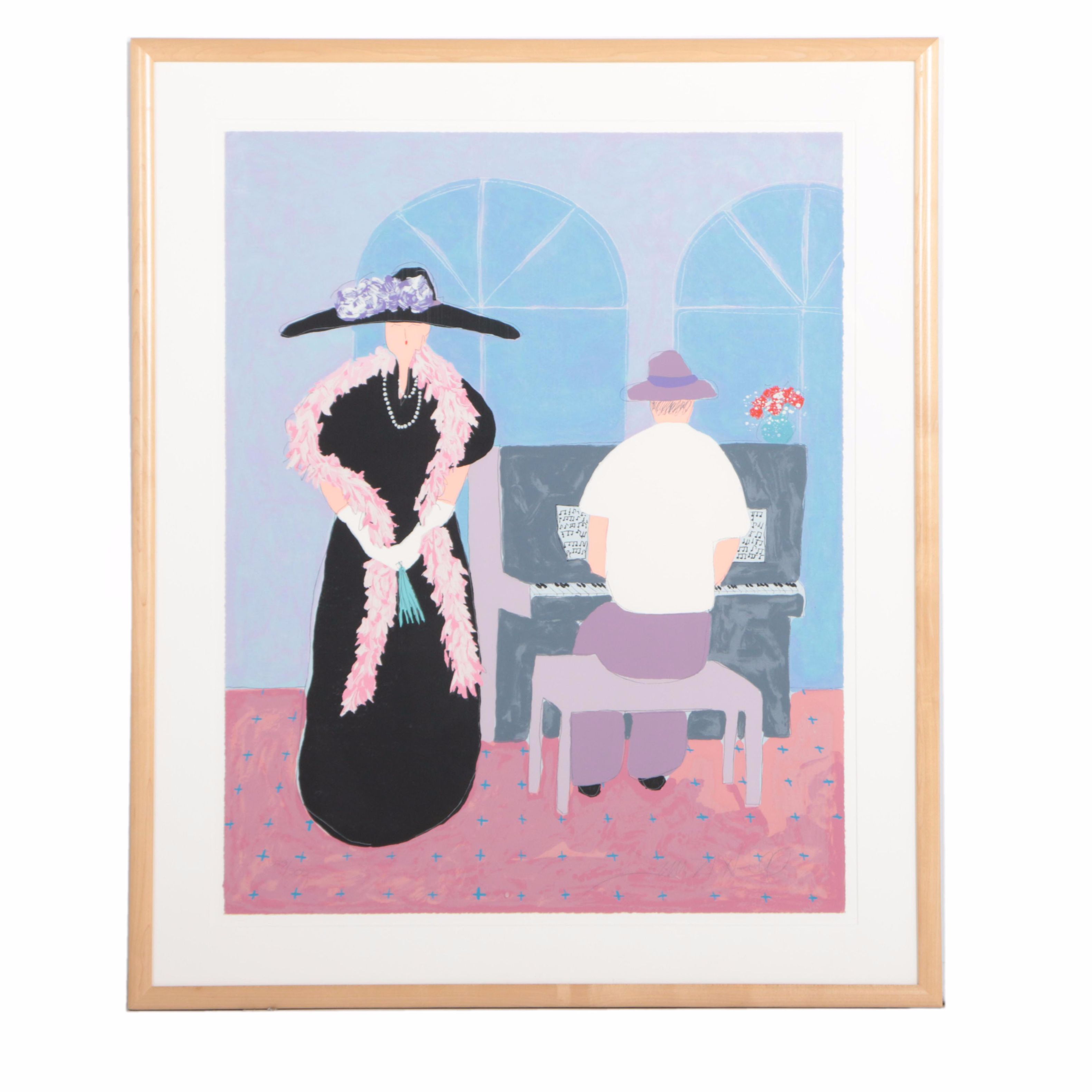 Jim N. Hill Limited Edition Serigraph "Mystery Lady"