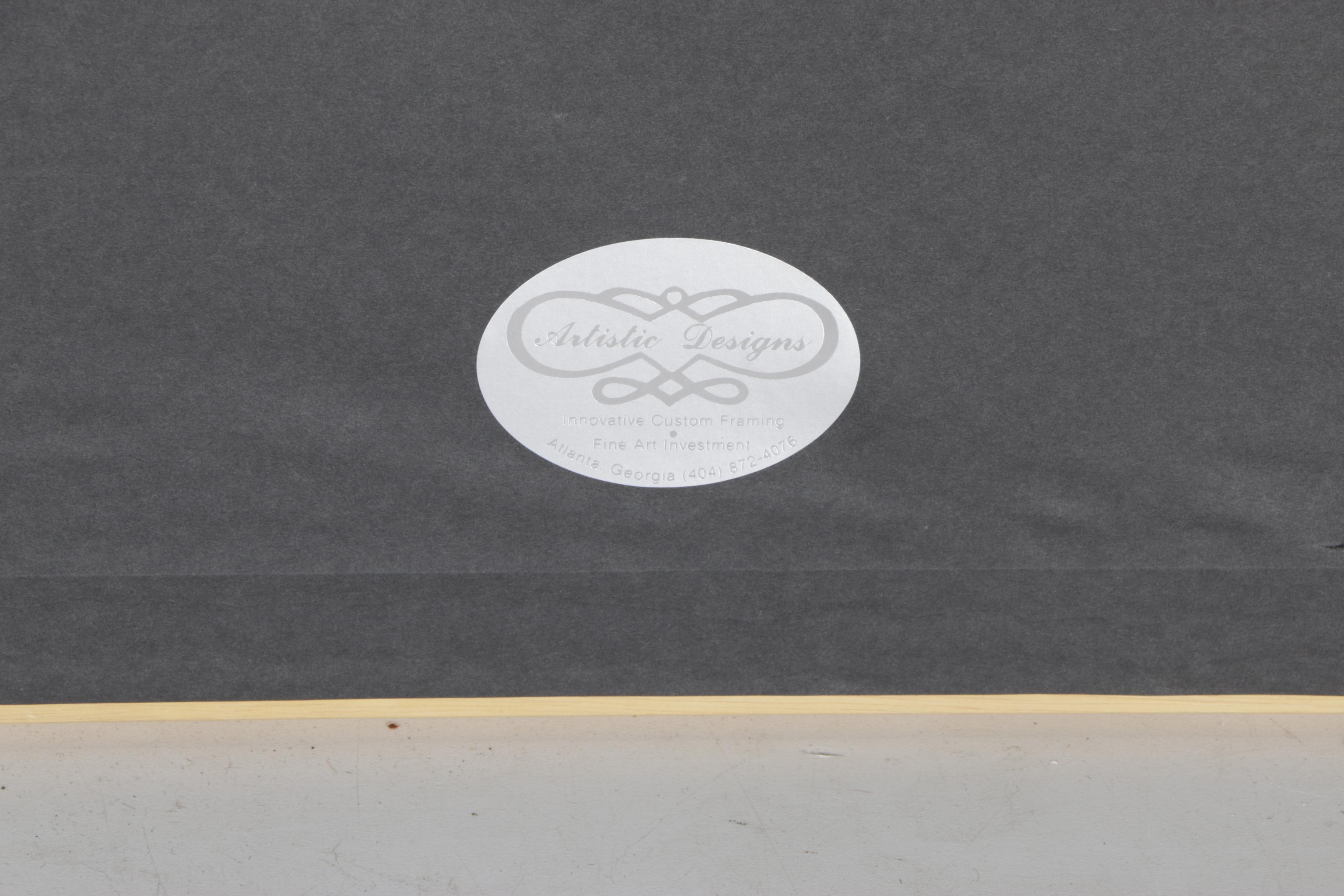 Pegge Hopper Limited Edition Serigraph "Untitled (Woman With Anthuriums)"