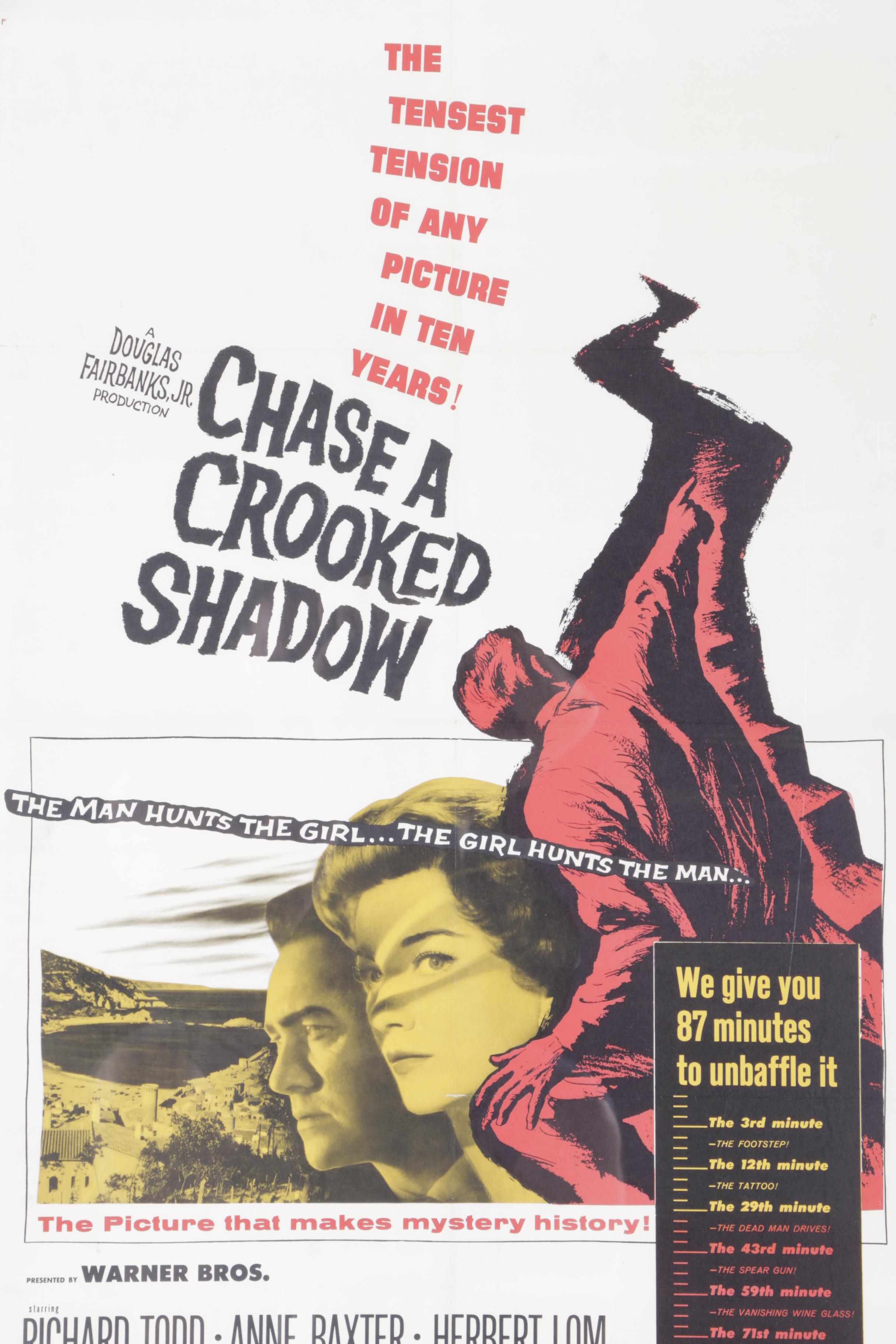 "Chase a Crooked Shadow" Framed Movie Poster