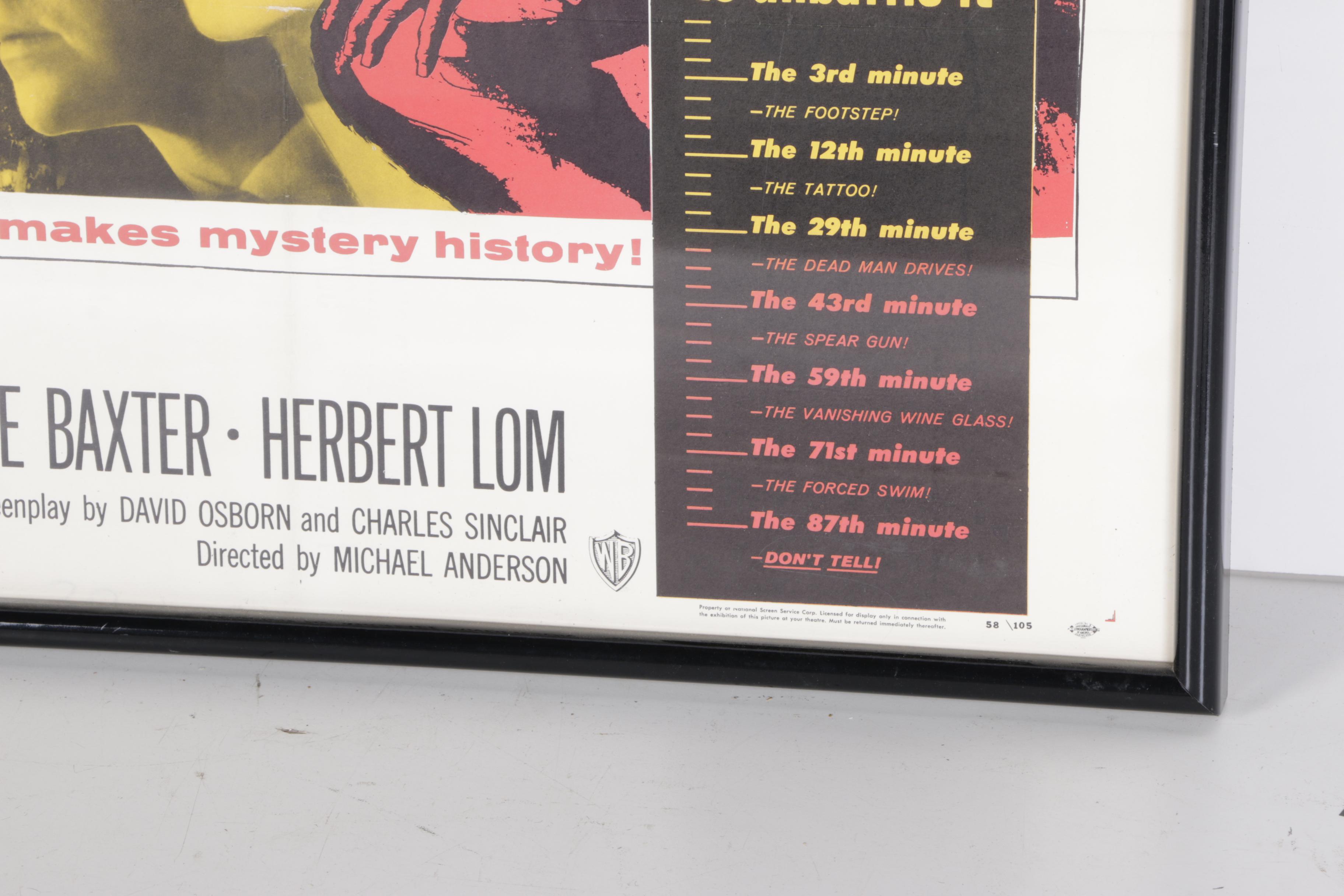 "Chase a Crooked Shadow" Framed Movie Poster