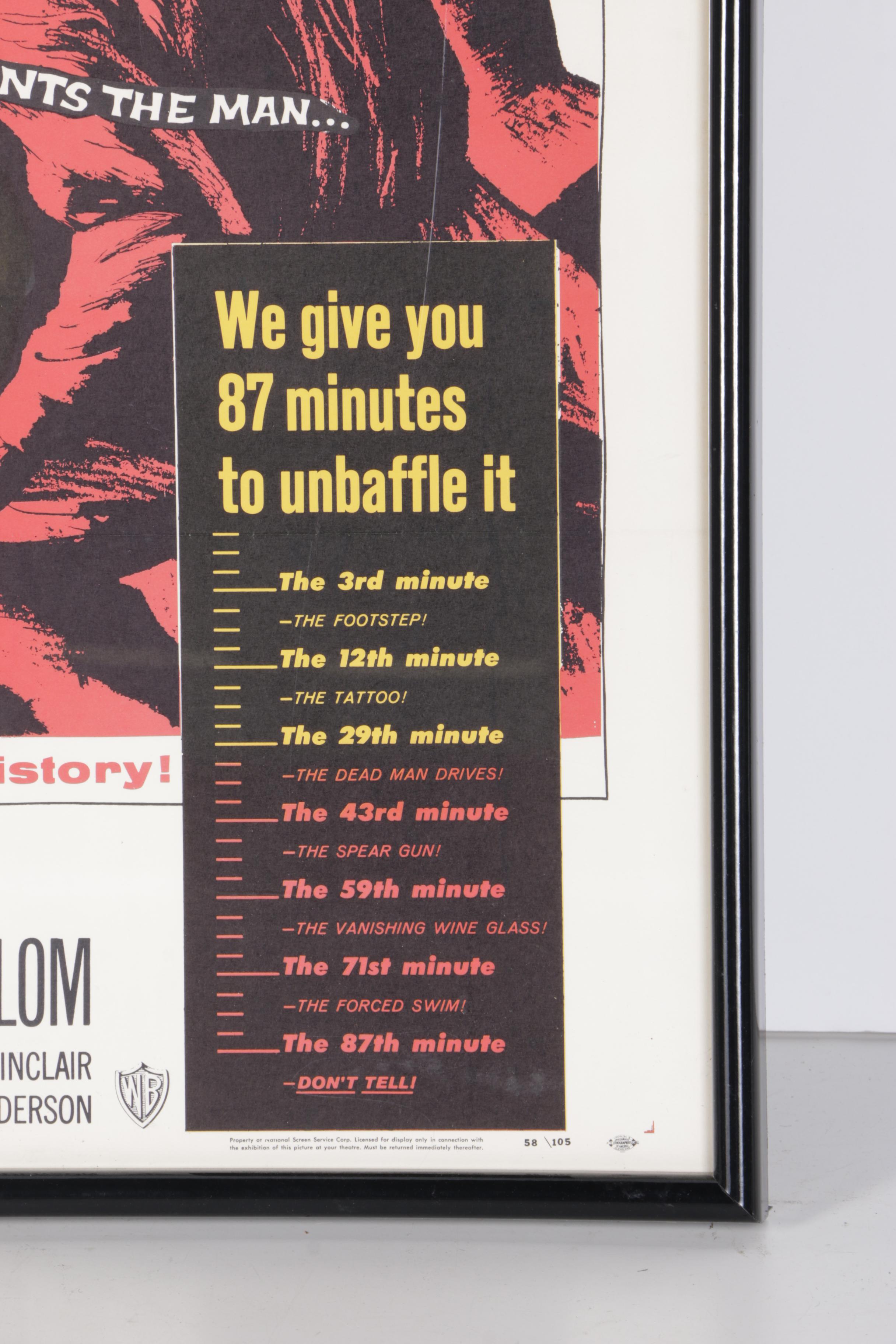 "Chase a Crooked Shadow" Framed Movie Poster