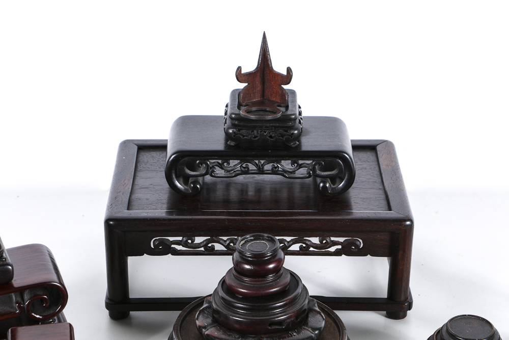 Generous Collection of Small Wooden Display Stands