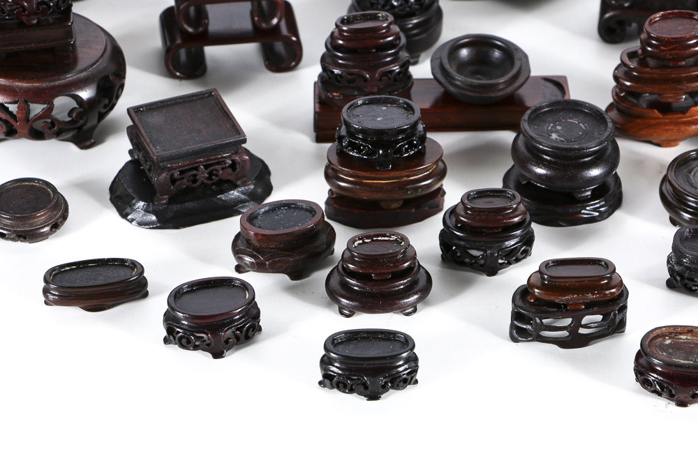 Generous Collection of Small Wooden Display Stands