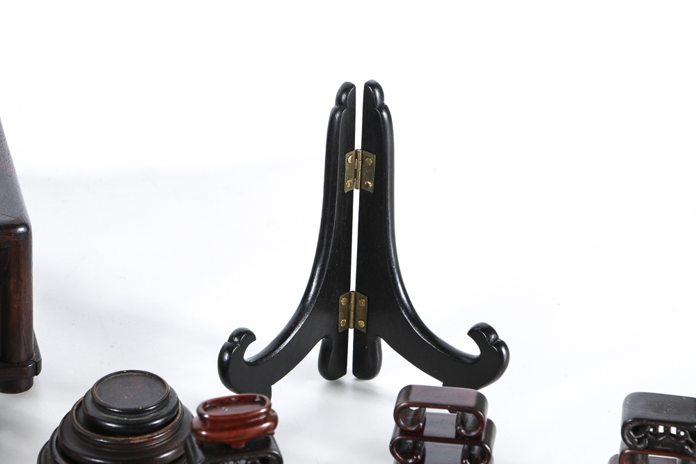 Generous Collection of Small Wooden Display Stands