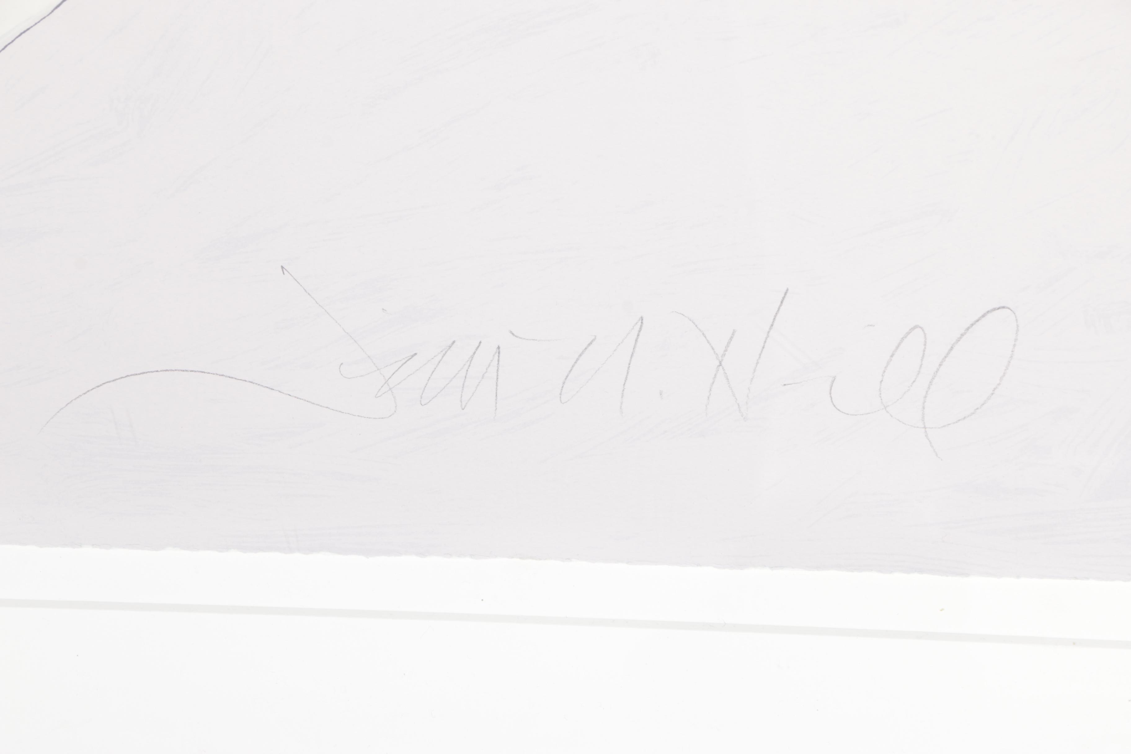 Jim N. Hill Limited Edition Serigraph of Couple by Window