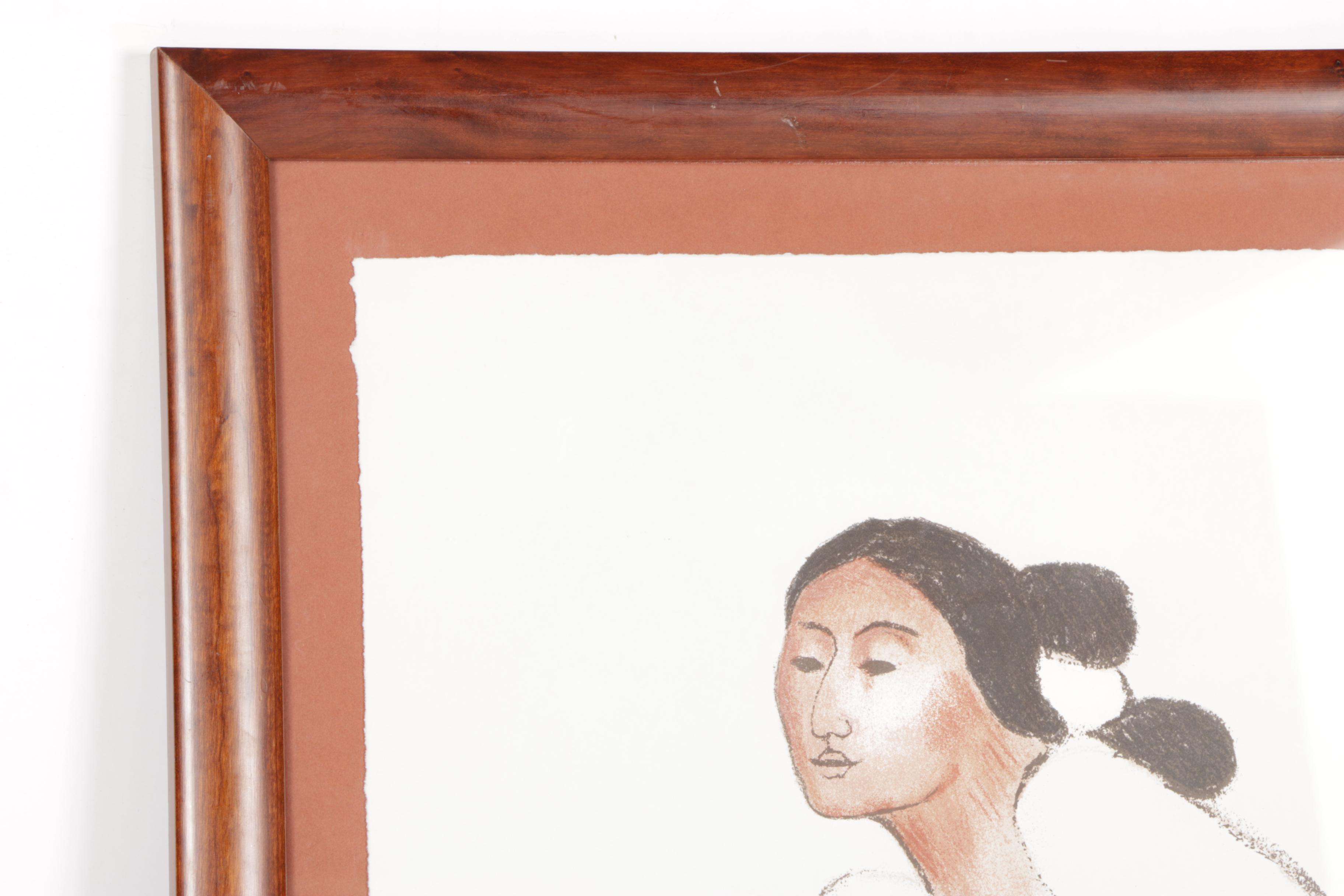 R.C. Gorman Limited Edition Lithograph Triptych "Trilogy"