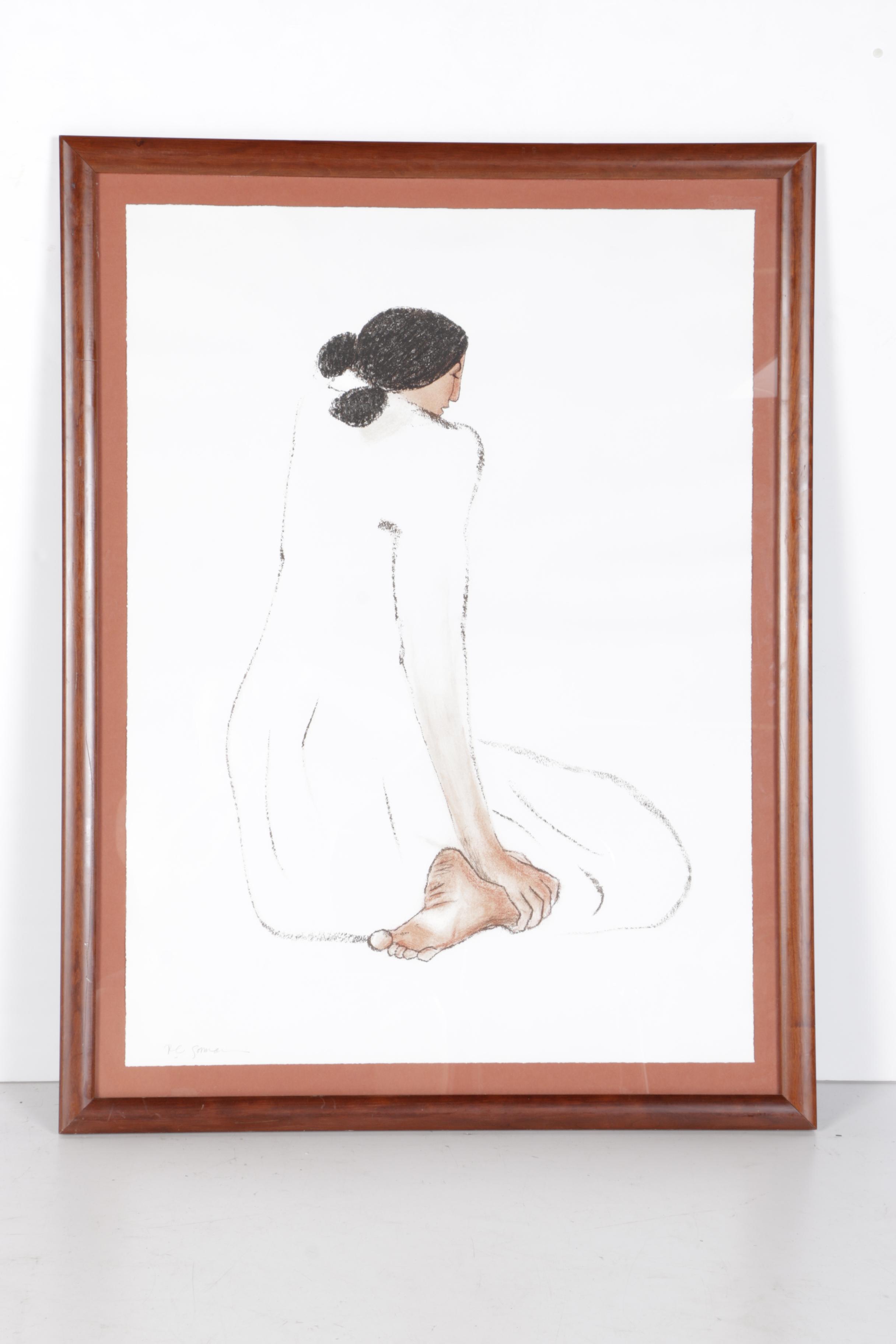 R.C. Gorman Limited Edition Lithograph Triptych "Trilogy"