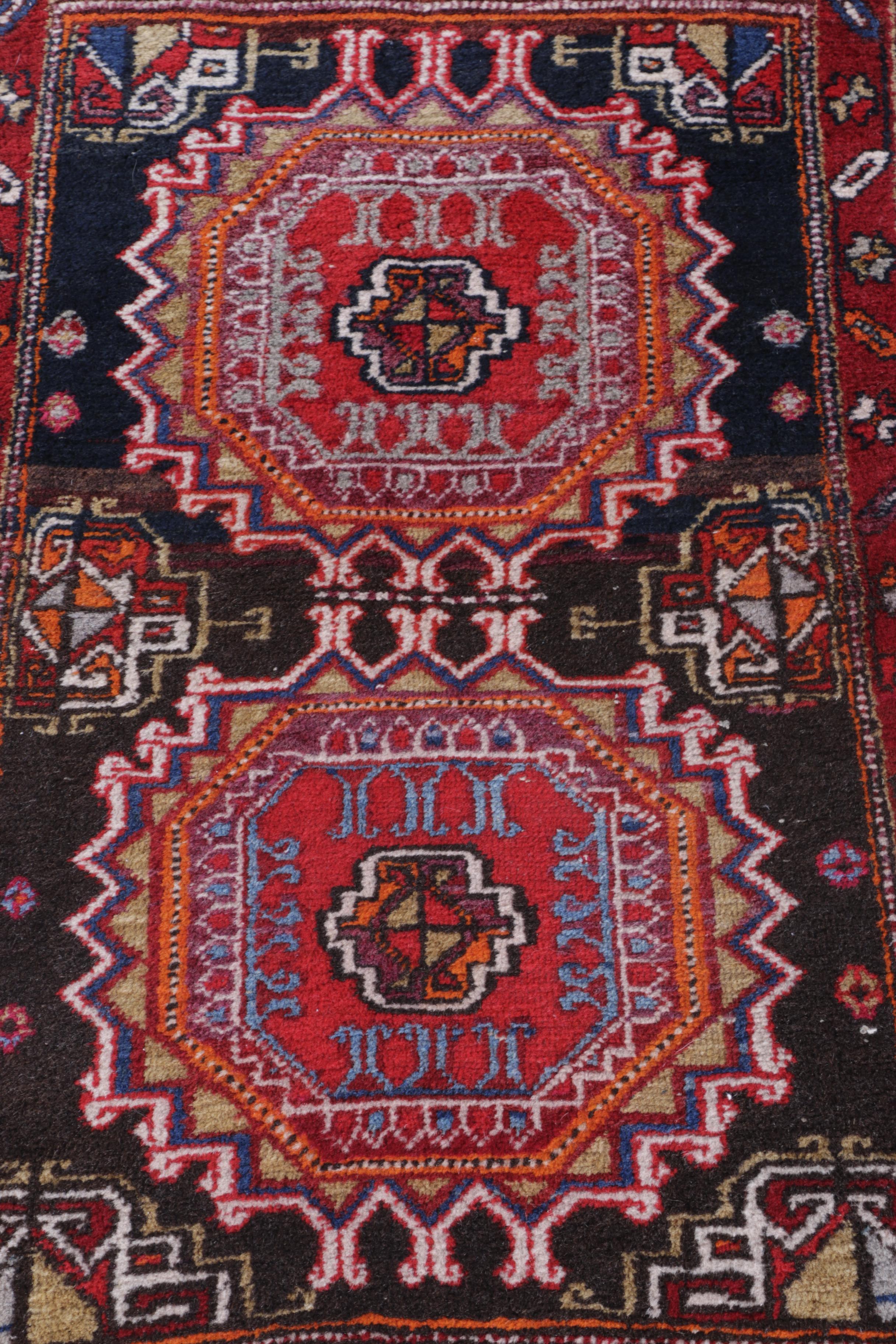 Hand-Knotted Turkish Salor Accent Rug