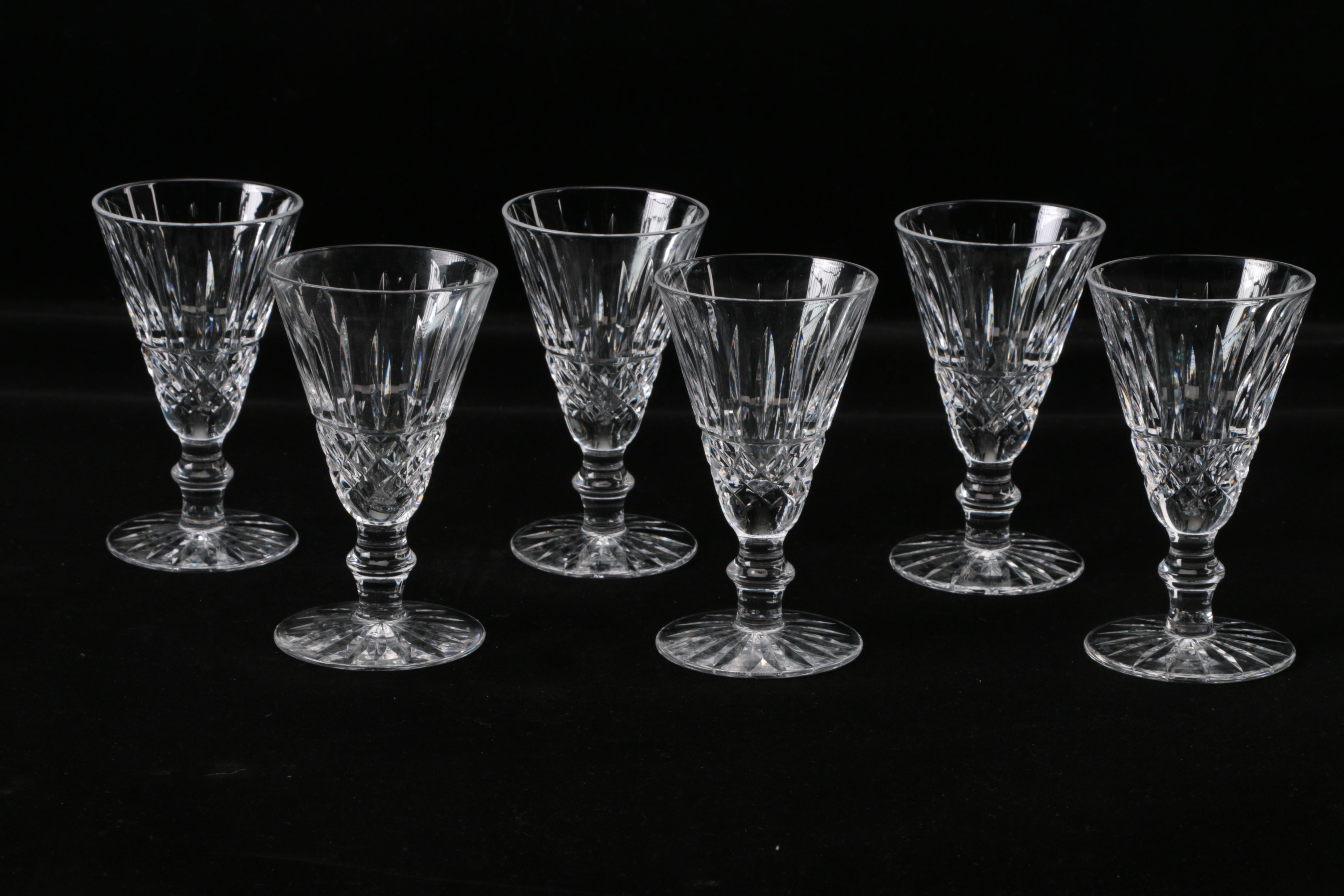 Set of Waterford Crystal "Tramore" Sherry Glasses