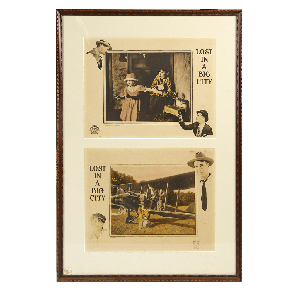 1923 "Lost in a Big City" Framed Lobby Cards