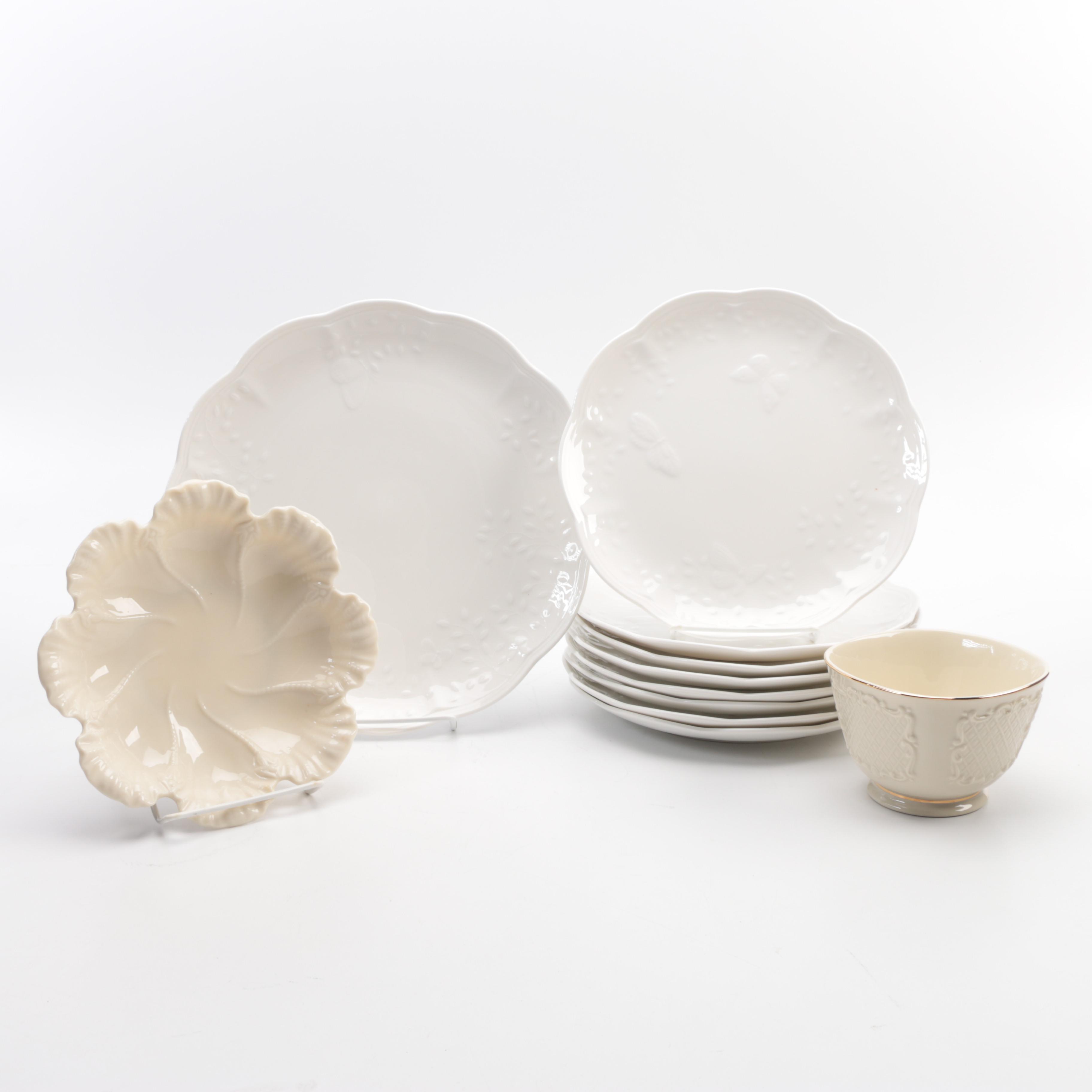 Group of Tableware Including Lenox "Butterfly Meadow Cloud"