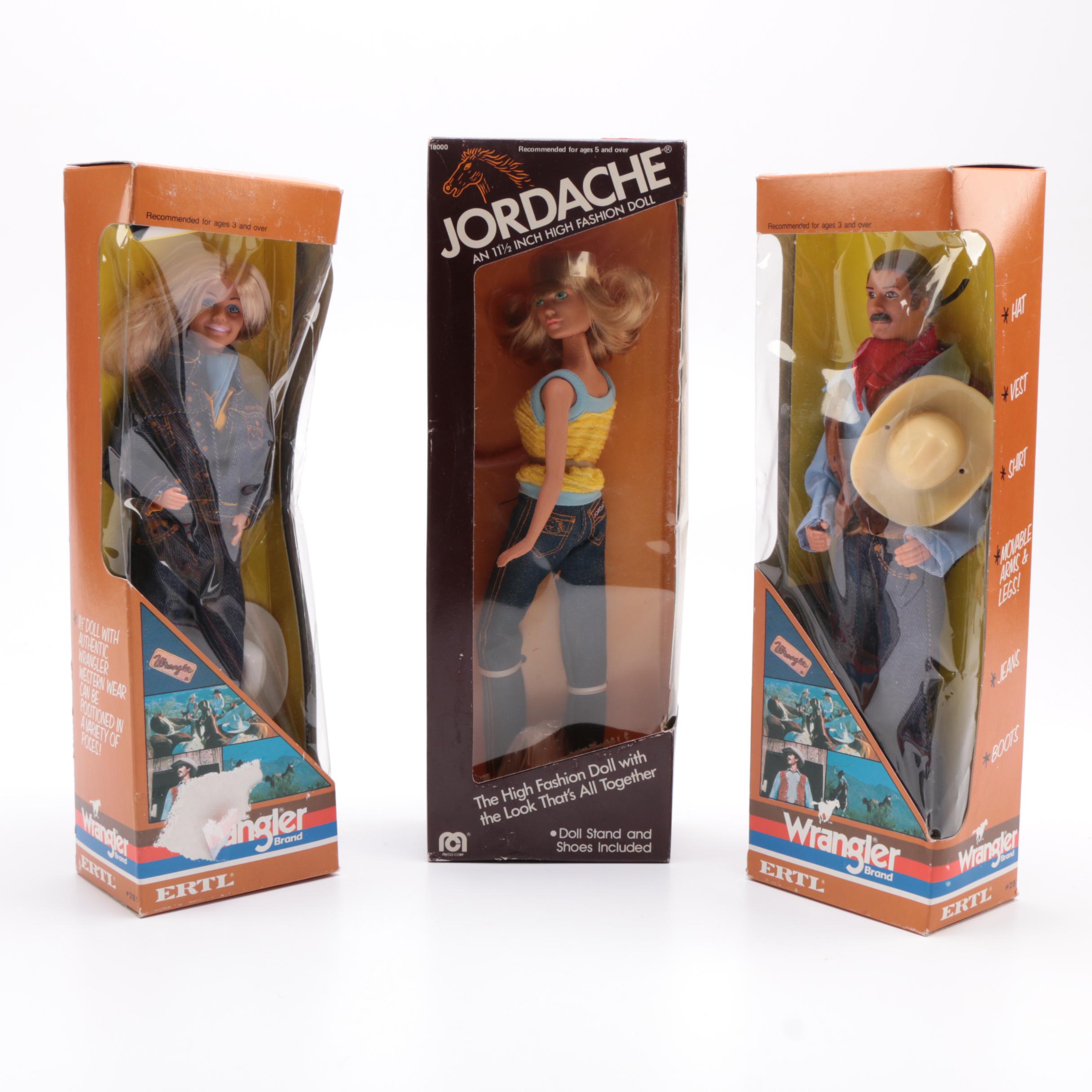 Vintage Jordache and Wrangler Dolls