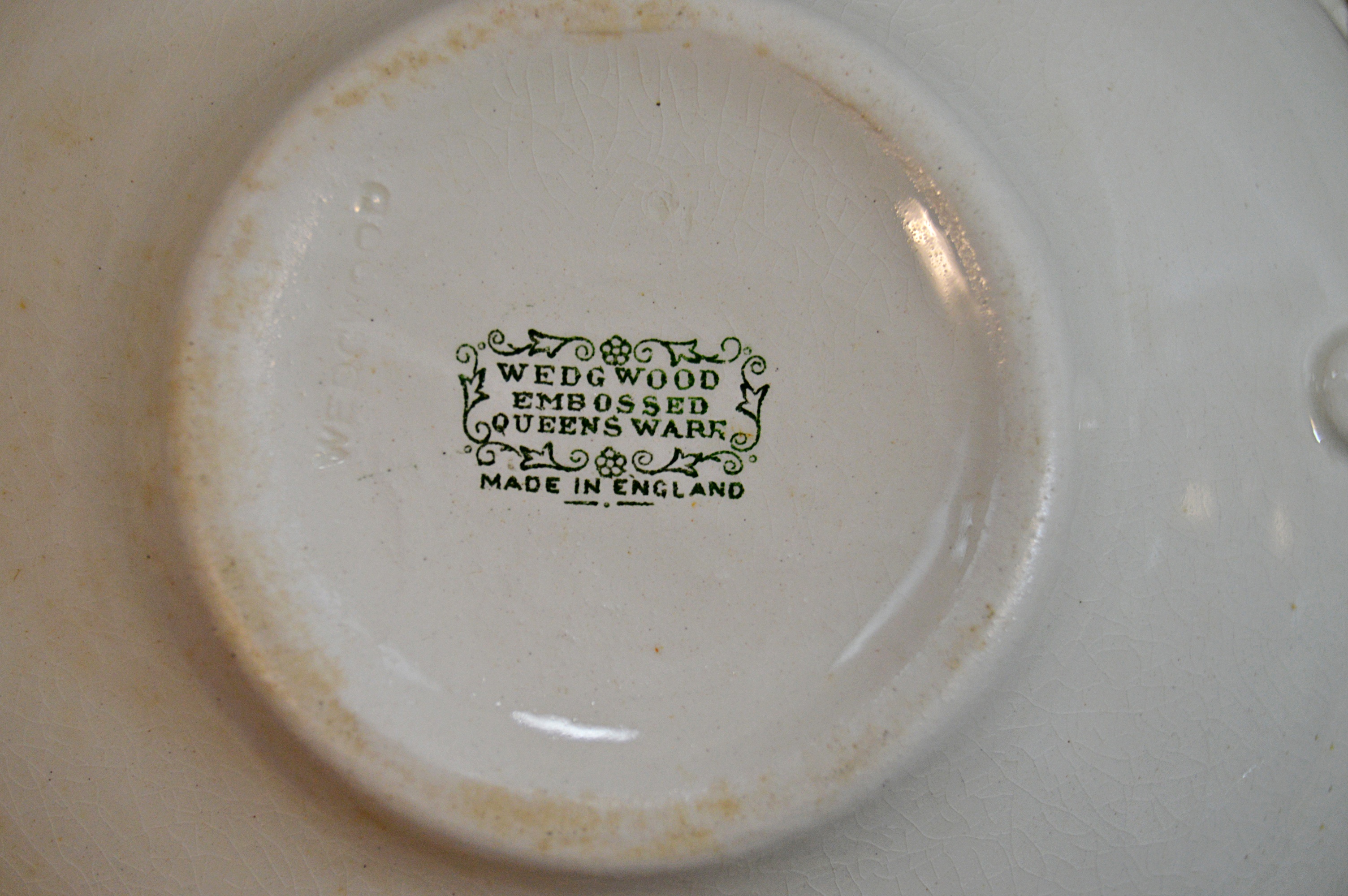 Set of Vintage Wedgwood "Embossed Queensware" China Tableware