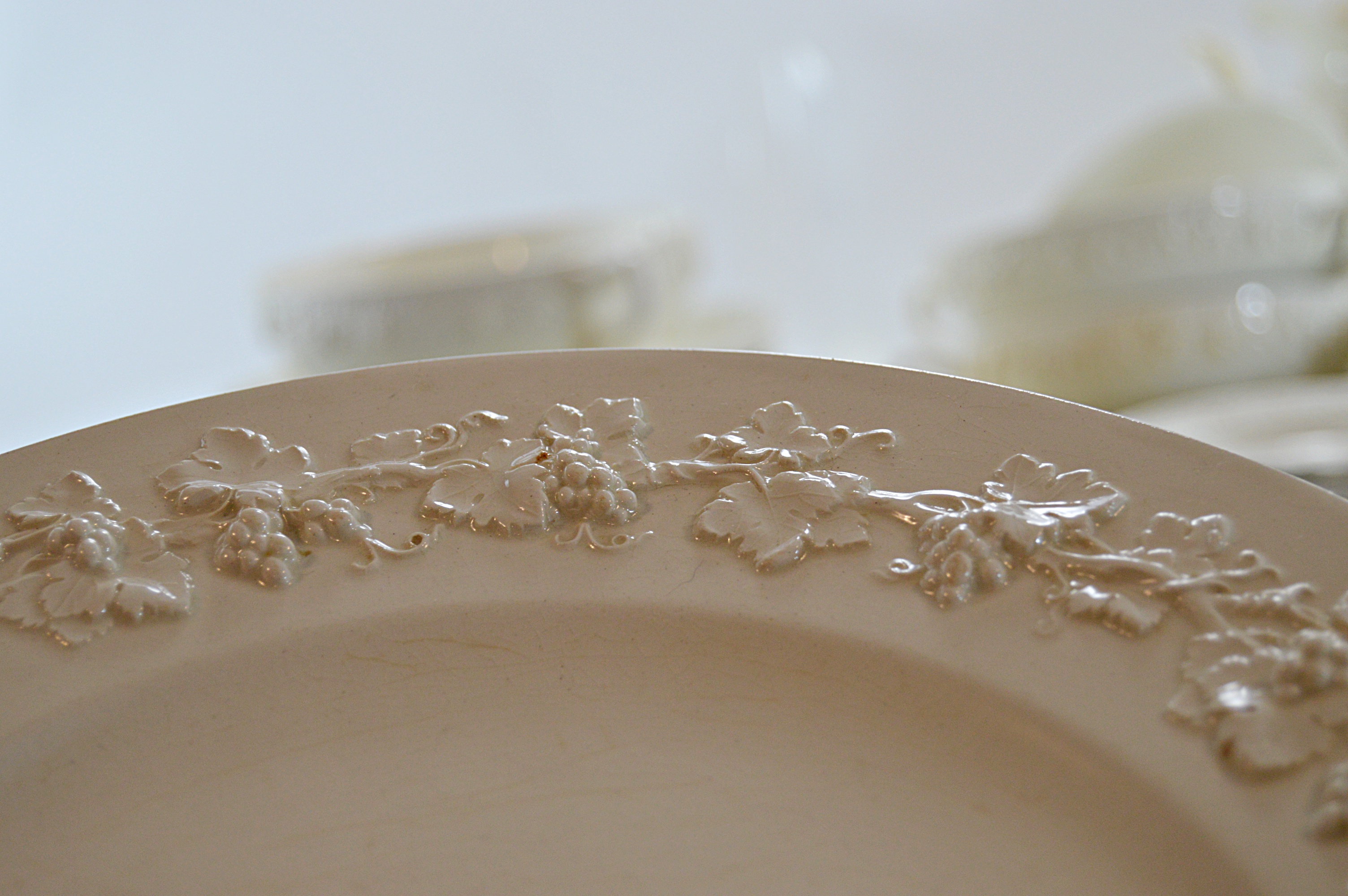 Set of Vintage Wedgwood "Embossed Queensware" China Tableware