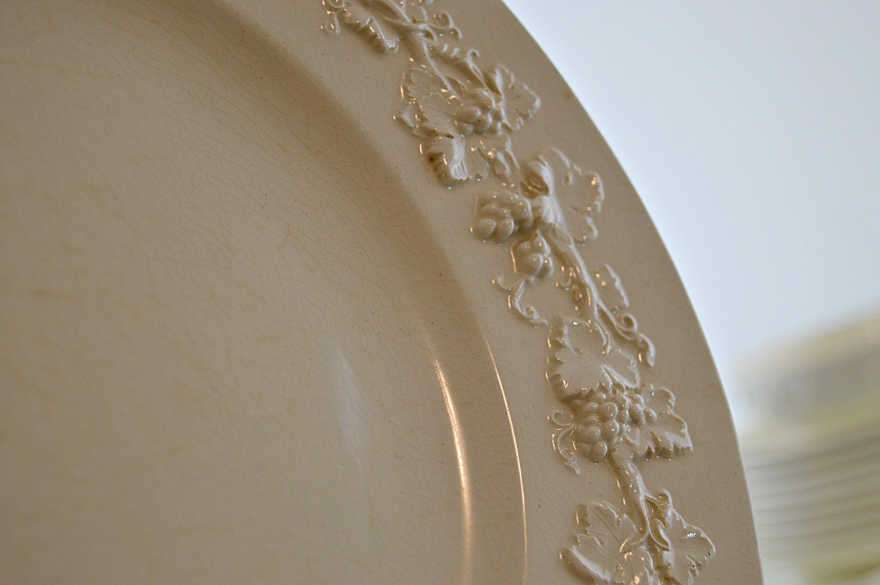 Set of Vintage Wedgwood "Embossed Queensware" China Tableware