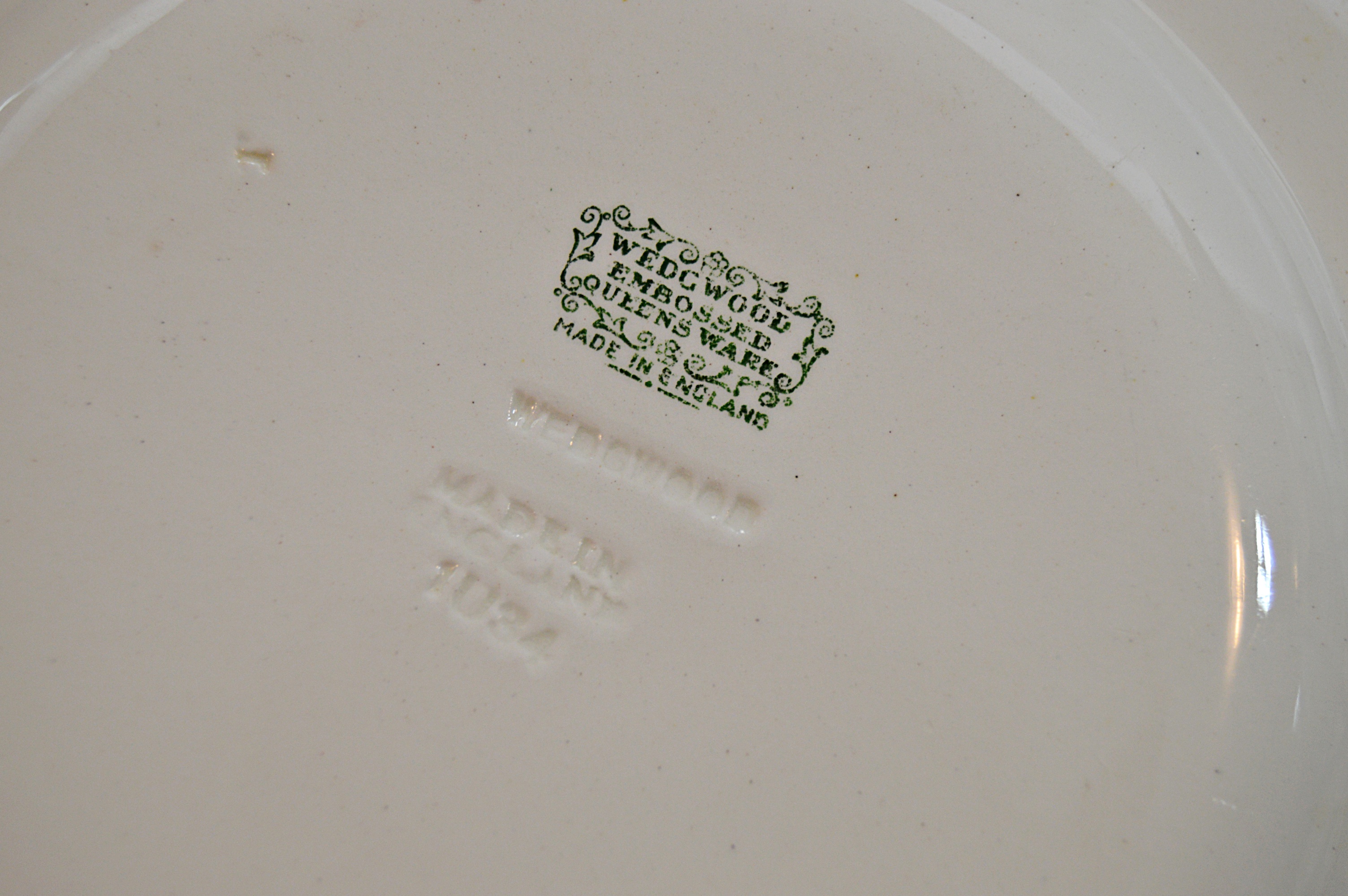 Set of Vintage Wedgwood "Embossed Queensware" China Tableware