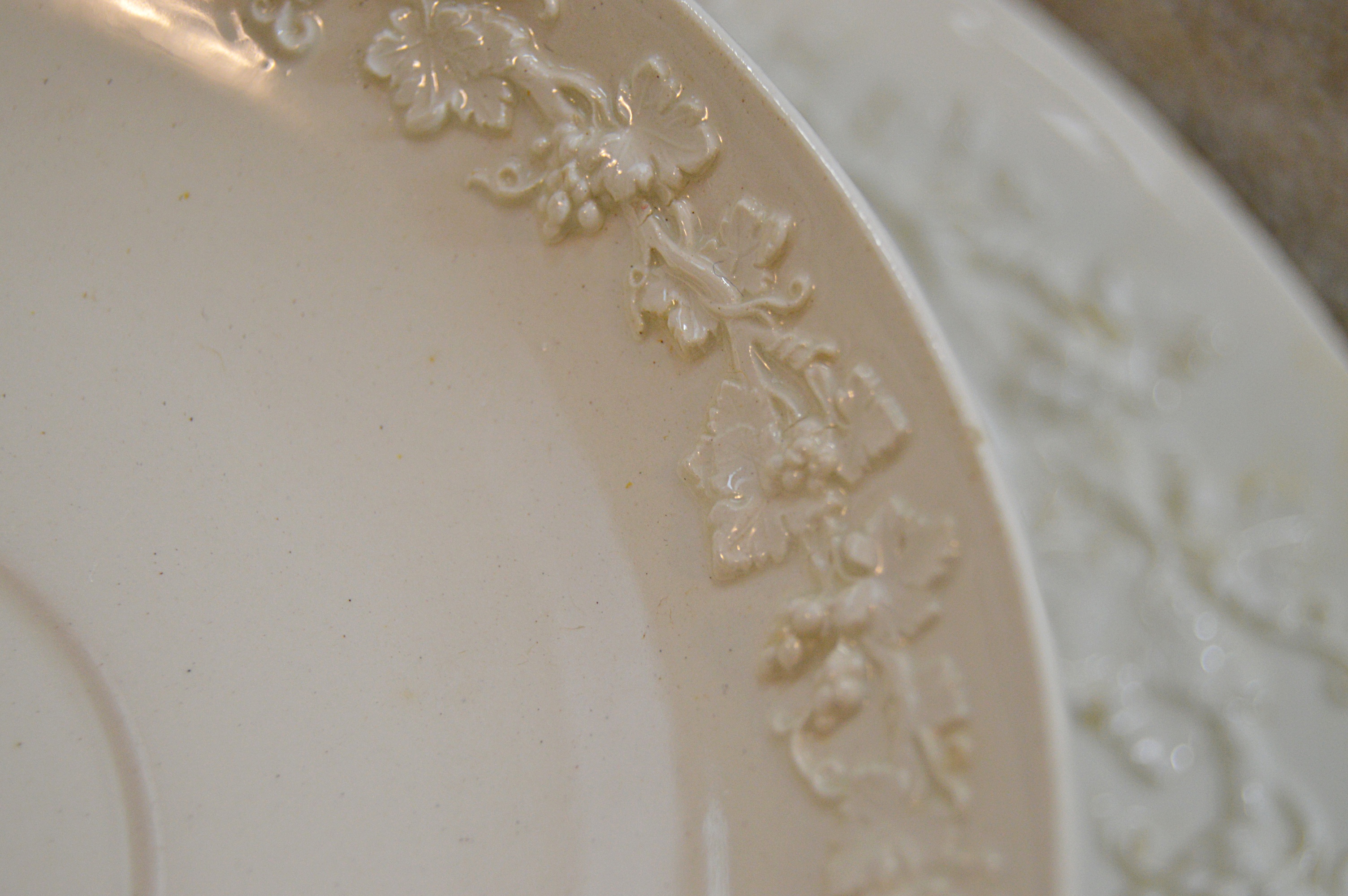 Set of Vintage Wedgwood "Embossed Queensware" China Tableware