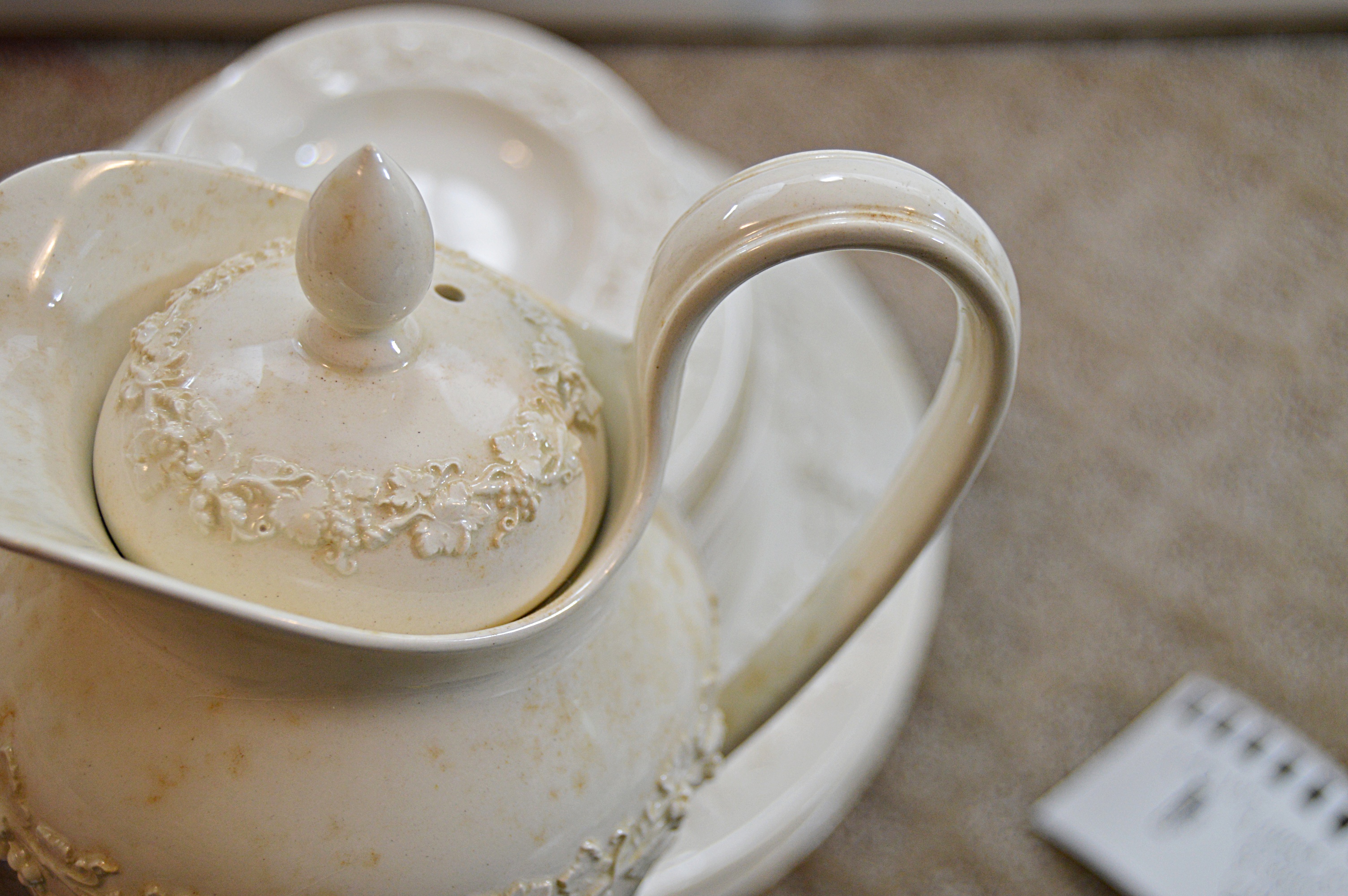 Set of Vintage Wedgwood "Embossed Queensware" China Tableware