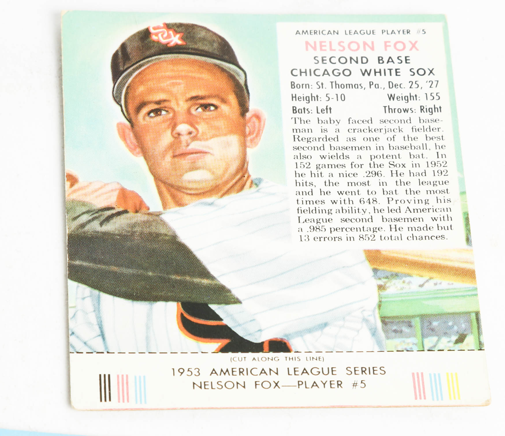 1950s Red Man Chewing Tobacco Baseball Card Box Cuts