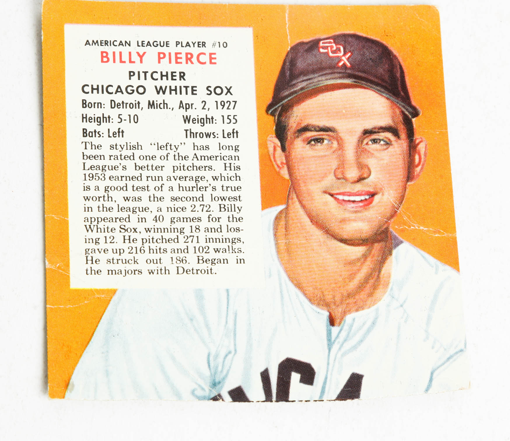 1950s Red Man Chewing Tobacco Baseball Card Box Cuts