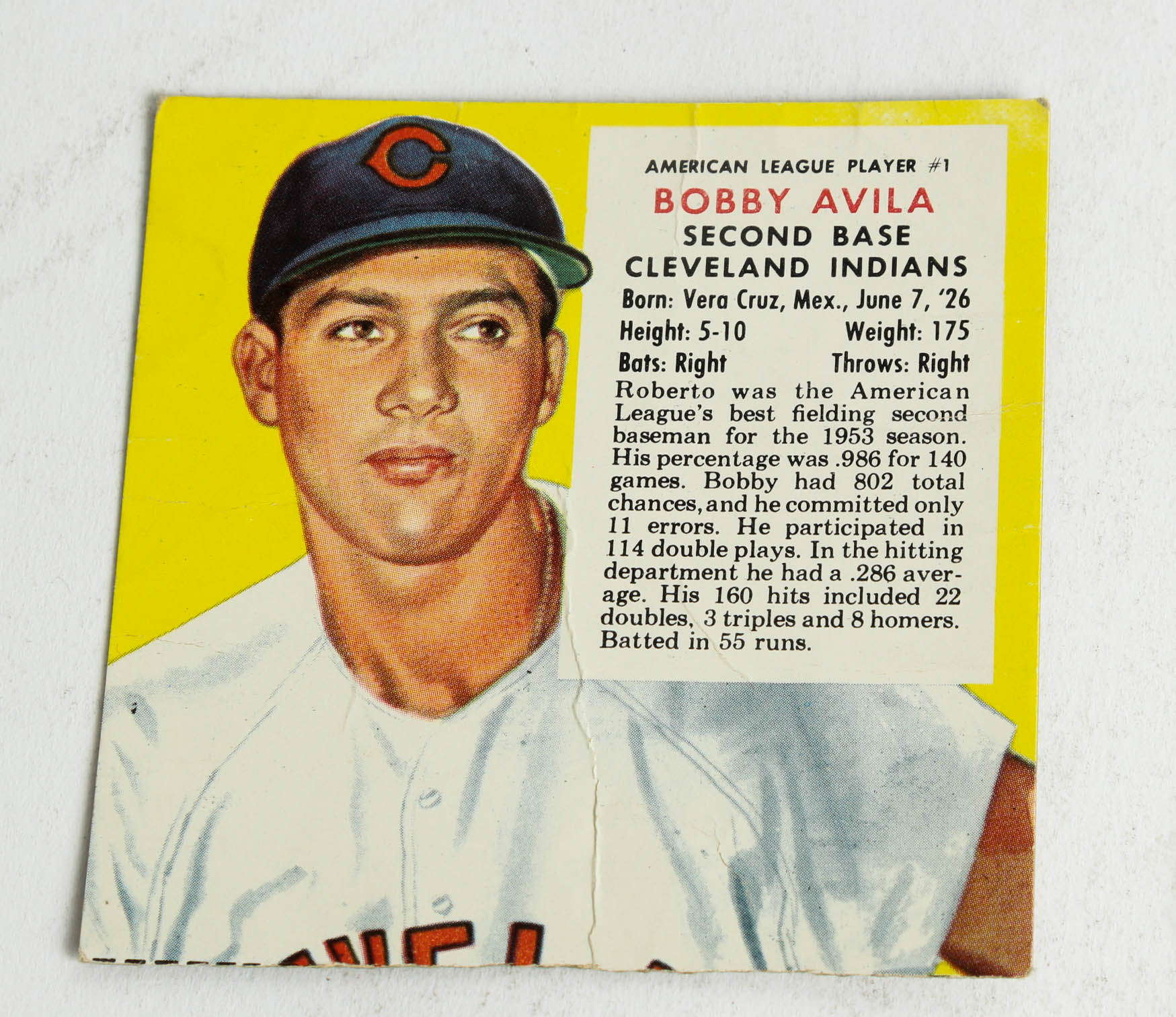 1950s Red Man Chewing Tobacco Baseball Card Box Cuts