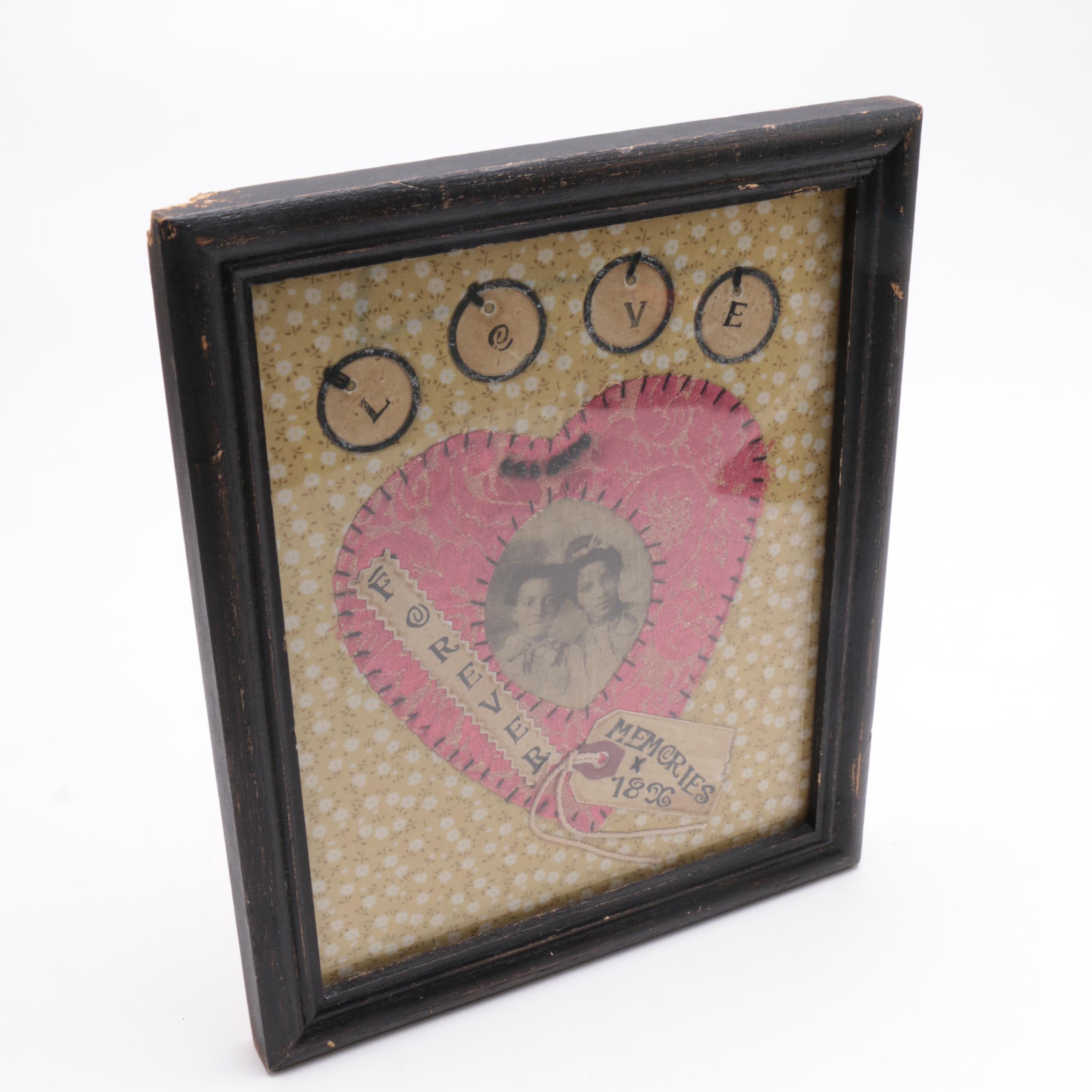 Antique Framed Portrait of Couple